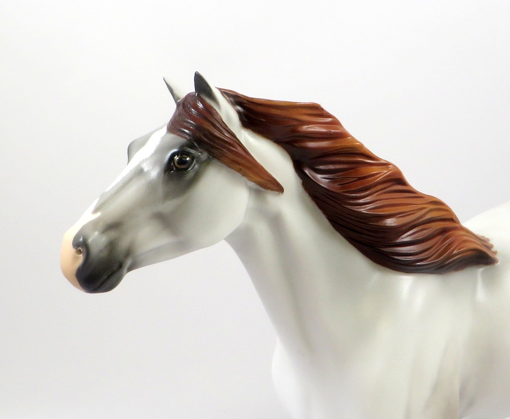DANCE AWAY-OOAK MAULBERRY GREY SPANISH MUSTANG MODEL HORSE 8/5/19