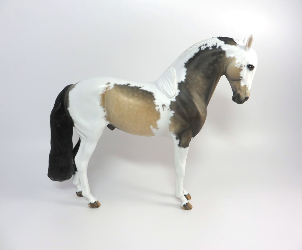 COWBOY- OOAK  BUCKSKIN WITH MAPPING CUSTOM BY DAWN QUICK 3-12-19