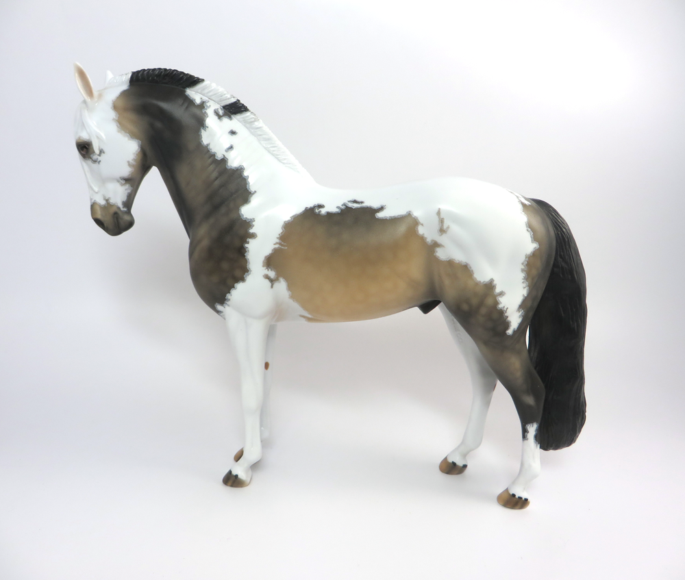 COWBOY- OOAK  BUCKSKIN WITH MAPPING CUSTOM BY DAWN QUICK 3-12-19