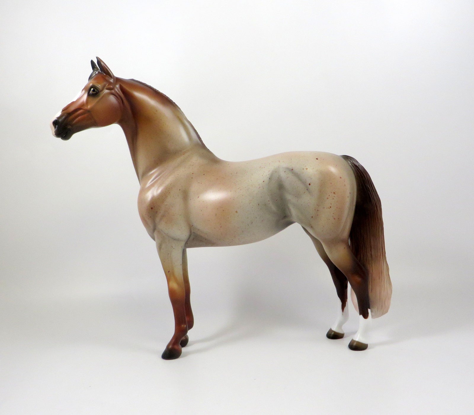 MARLETT-OOAK RED ROAN MORGAN MODEL HORSE 8/6/19