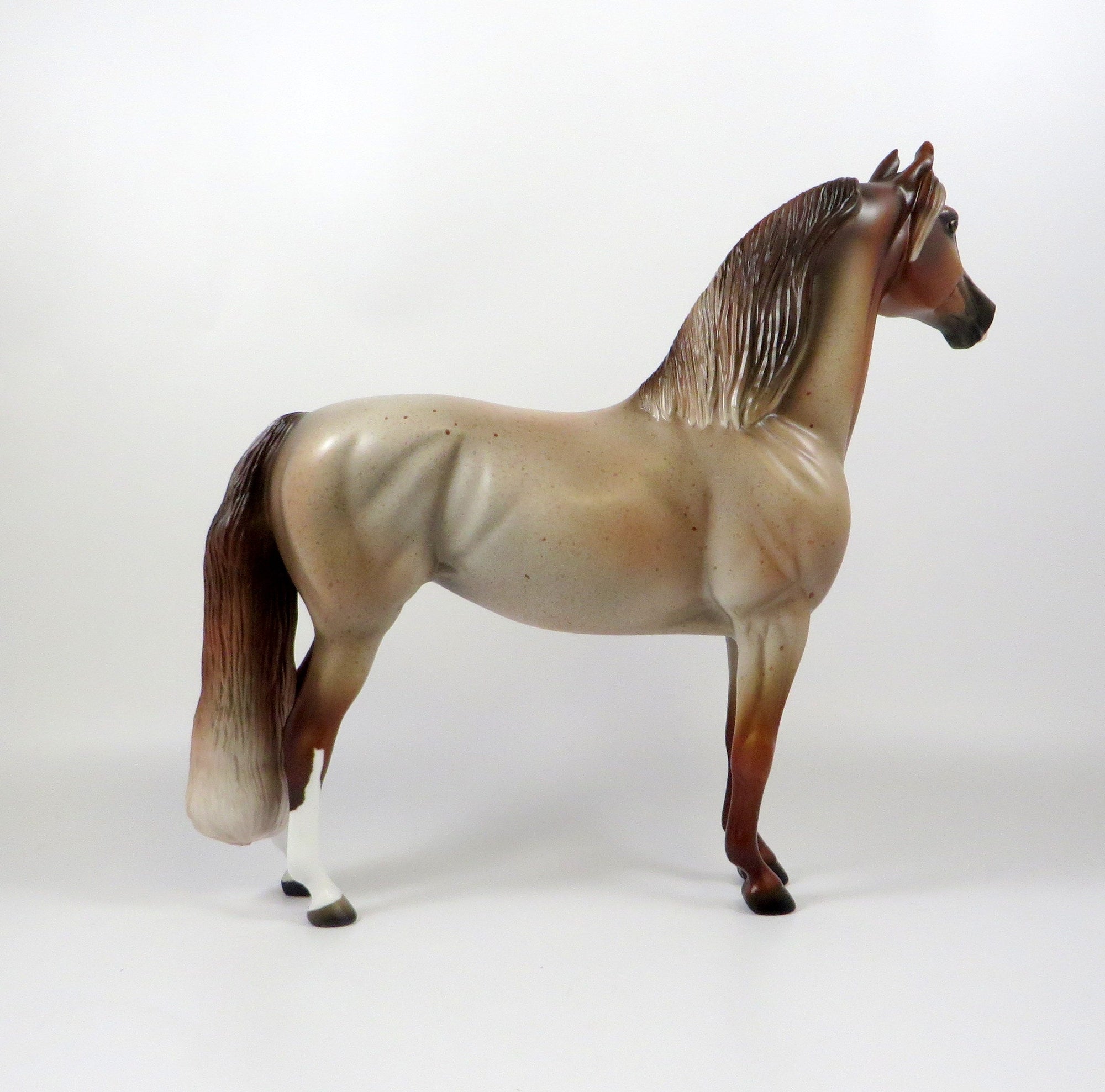 MARLETT-OOAK RED ROAN MORGAN MODEL HORSE 8/6/19