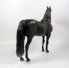 AFTERSHOCK-OOAK DAPPLE BLACK MORGAN MODEL HORSE 8/6/19