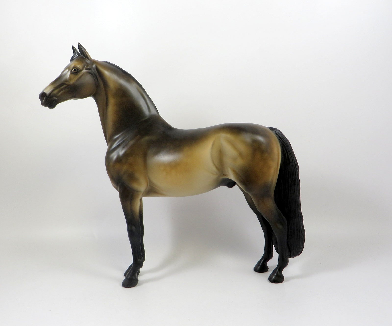 KISMET-OOAK SOOTY BUCKSKIN MORGAN MODEL HORSE 8/6/19