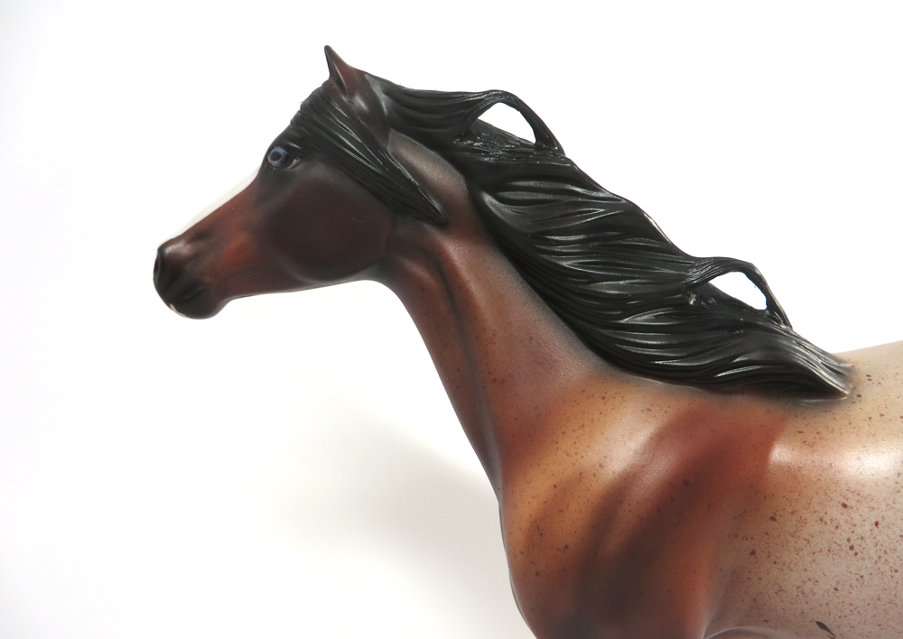 ZEKE- LE-6 RED ROAN MUSTANG CUSTOM BY AMANDA  HOSTETLER 3-8-19