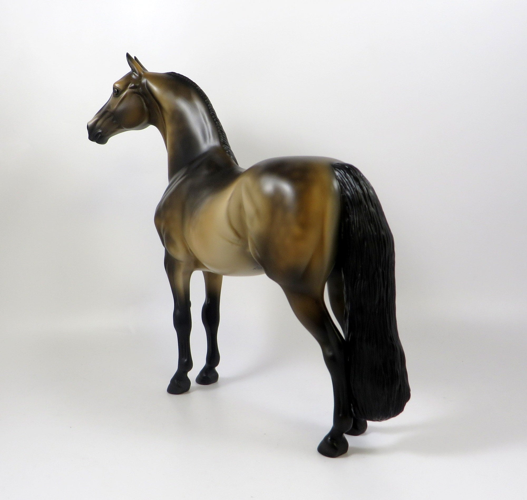 KISMET-OOAK SOOTY BUCKSKIN MORGAN MODEL HORSE 8/6/19
