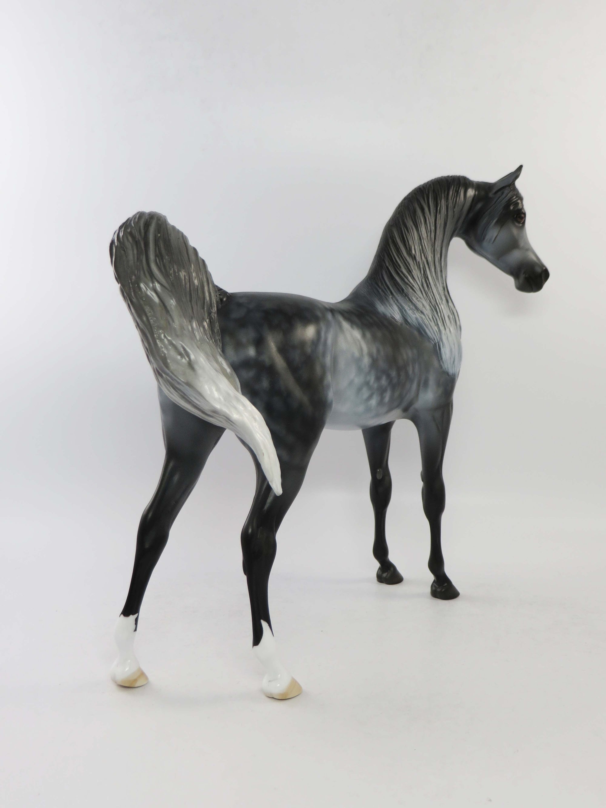 MIA-OOAK STAR DAPPLE GREY ARABIAN MARE MODEL HORSE BY DAWN QUICK EQ 2018