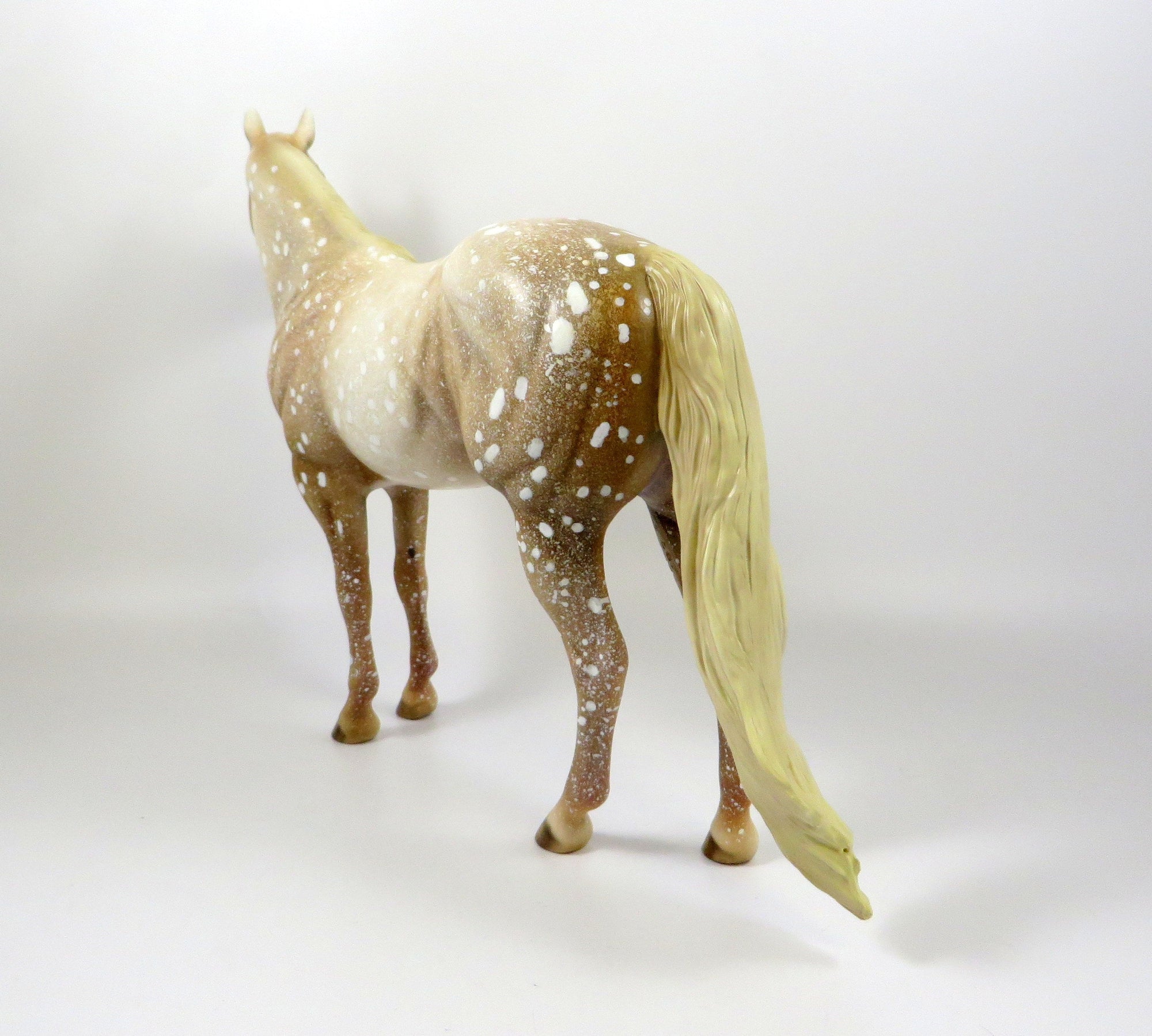 SECOYA-OOAK LIGHT CHESTNUT APPALOOSA ISH MODEL HORSE 8/6/19