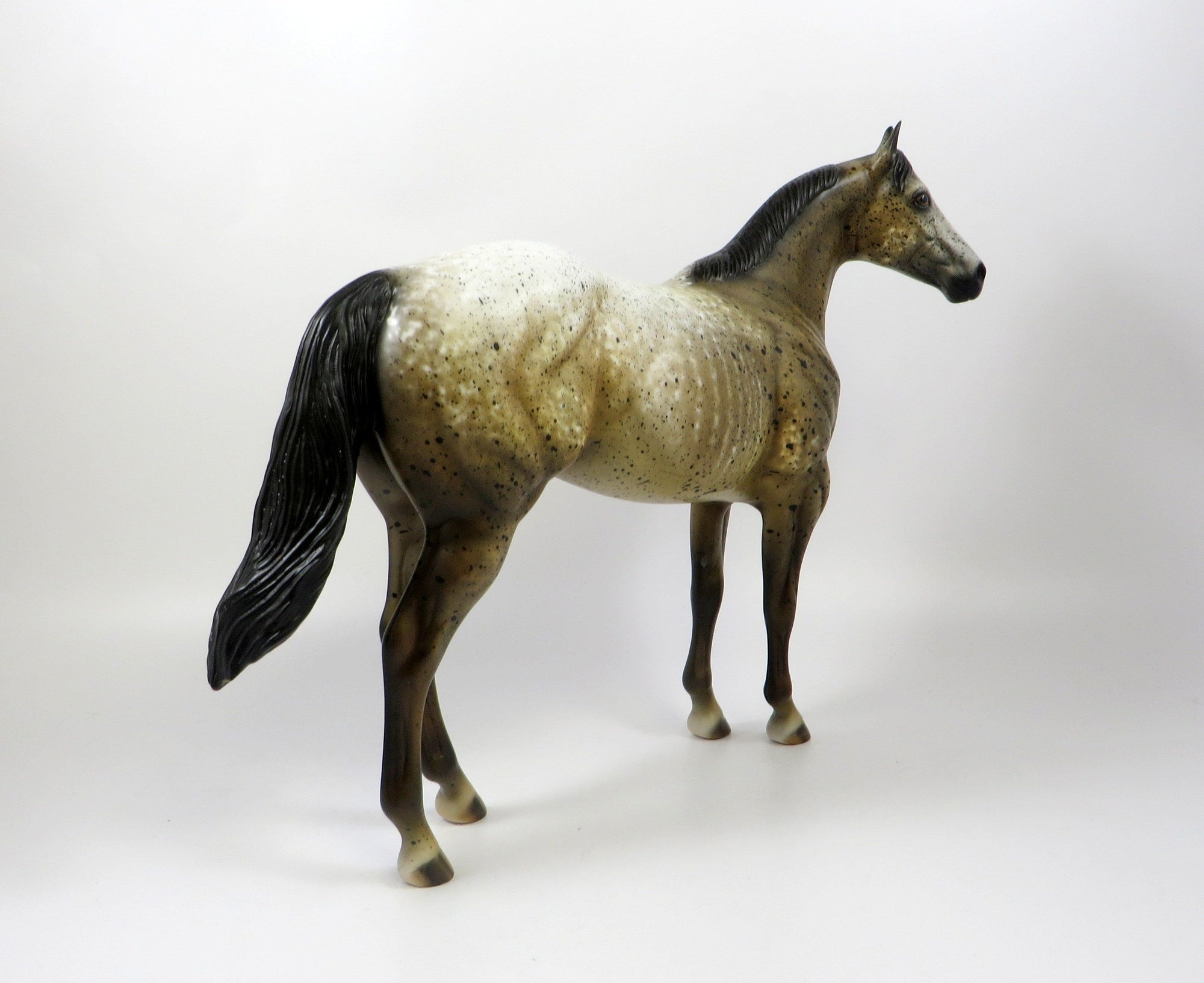 SANTOS-OOAK BROWN APPALOOSA ISH MODEL HORSE 8/6/19