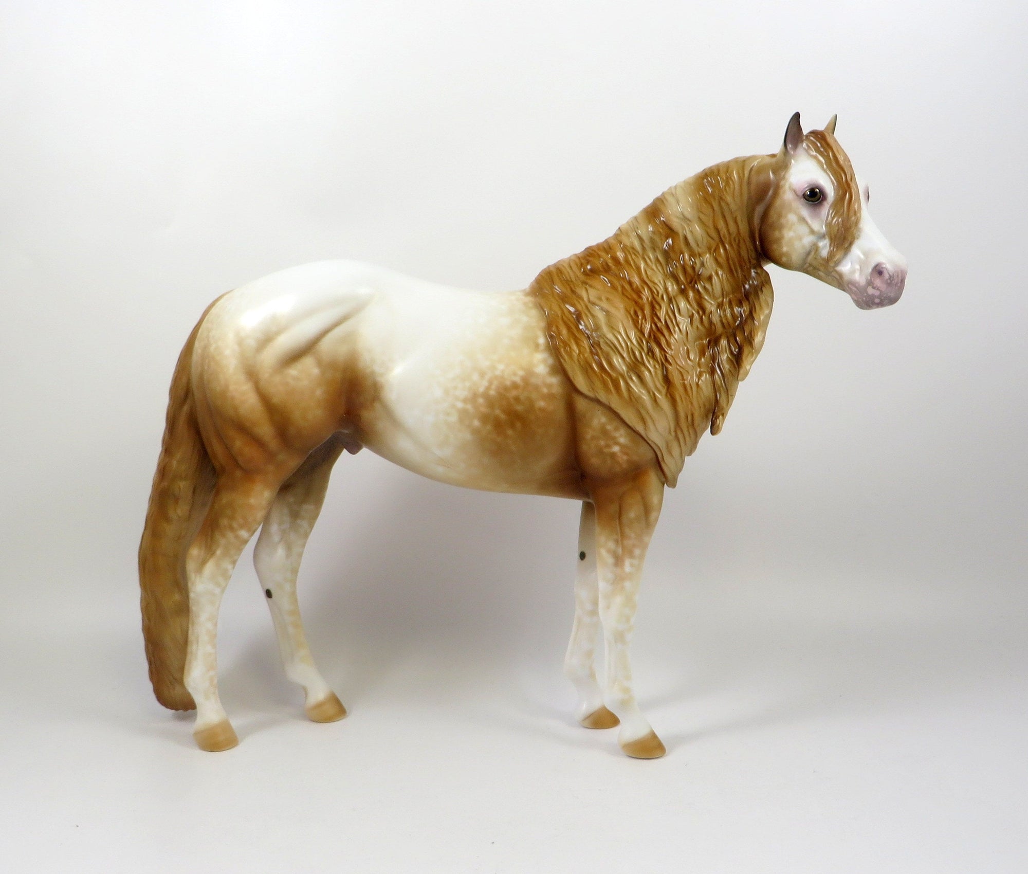 NATIQUA-OOAK CHESTNUT ROAN ISH MODEL HORSE 8/6/19
