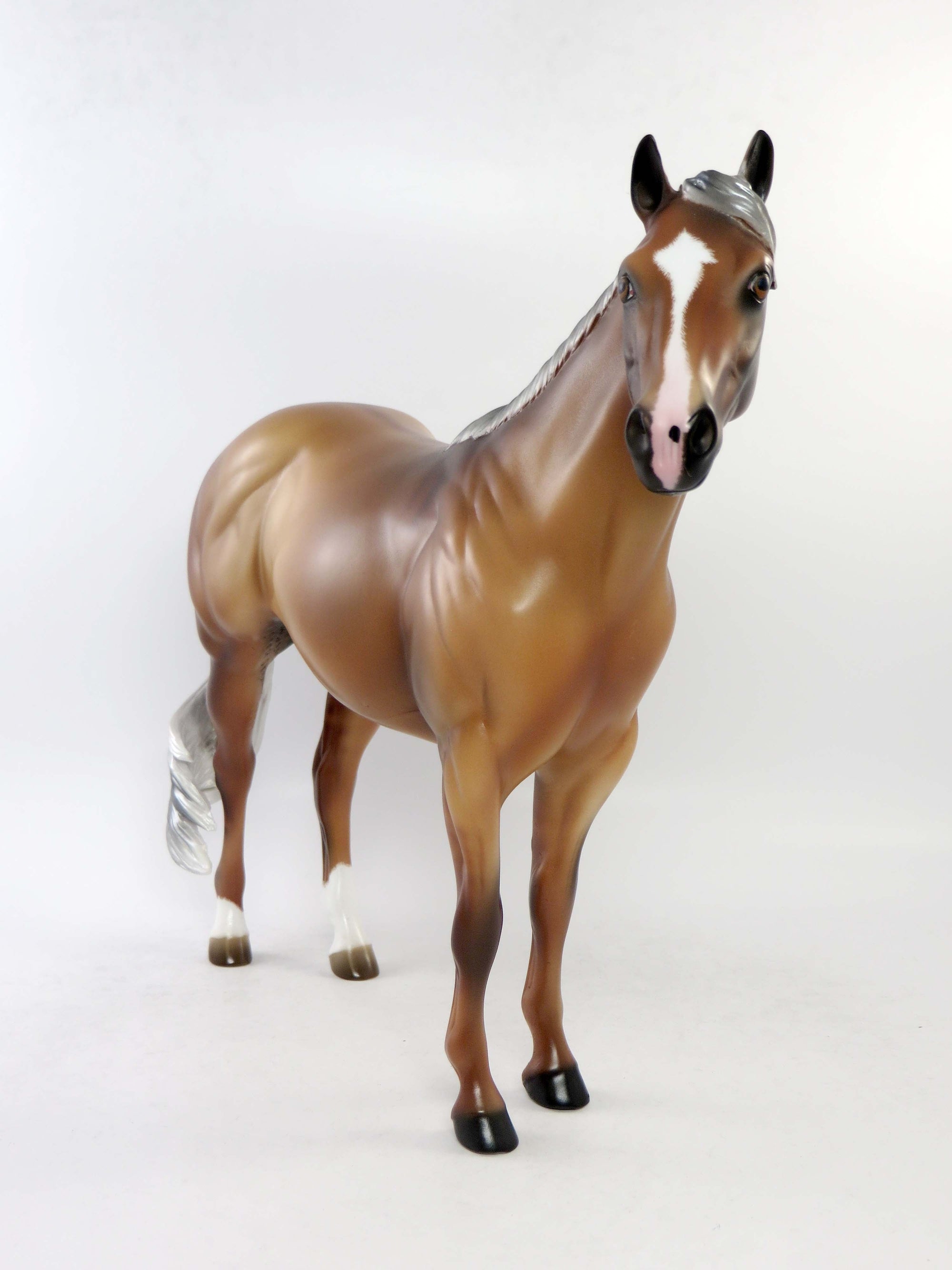 MARTIN-OOAK ETCHED DUNALINO ISH MODEL HORSE BY AUDREY DIXON EQ 2018