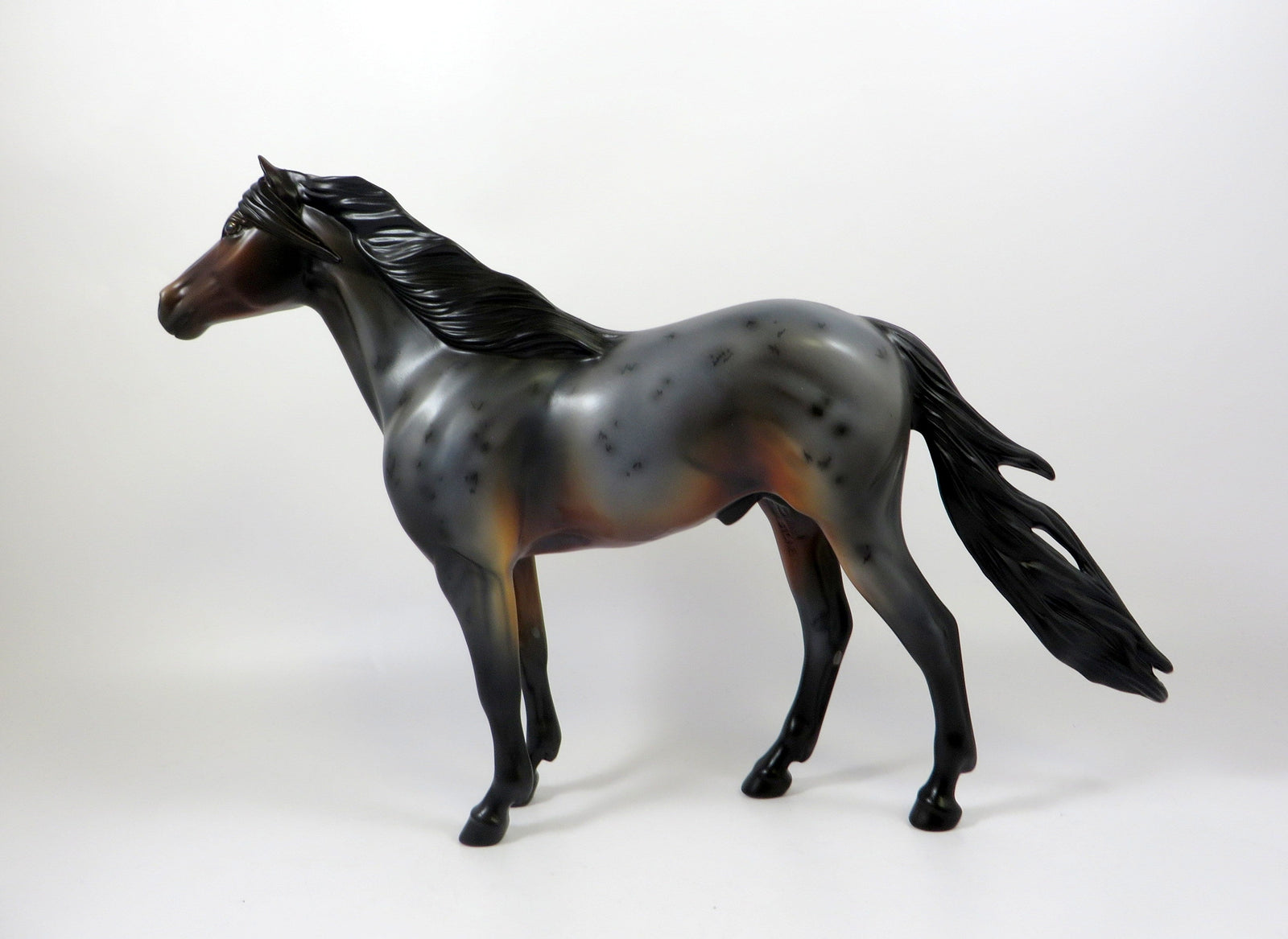 GAIETY-OOAK BAY ROAN SPANISH MUSTANG MODEL HORSE 8/6/19