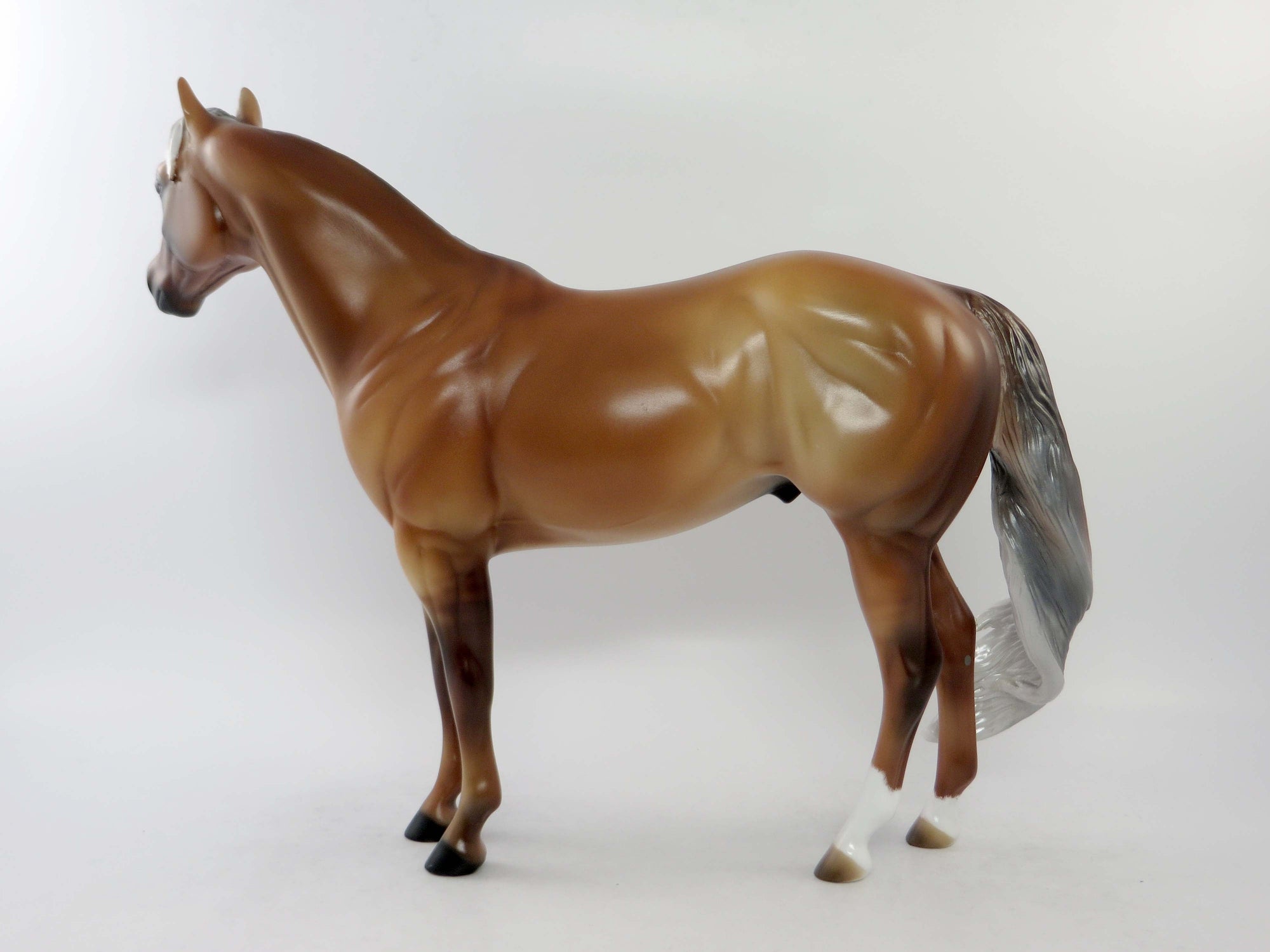 MARTIN-OOAK ETCHED DUNALINO ISH MODEL HORSE BY AUDREY DIXON EQ 2018