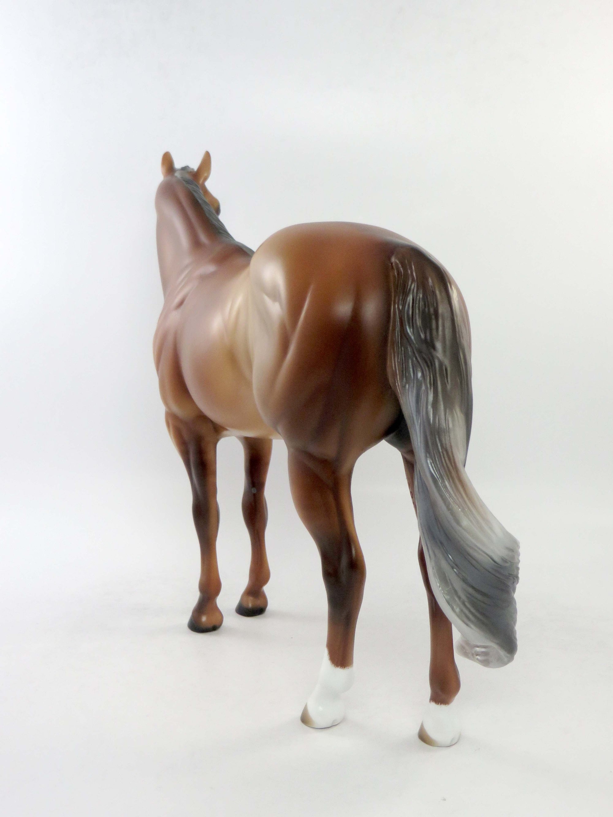 MARTIN-OOAK ETCHED DUNALINO ISH MODEL HORSE BY AUDREY DIXON EQ 2018
