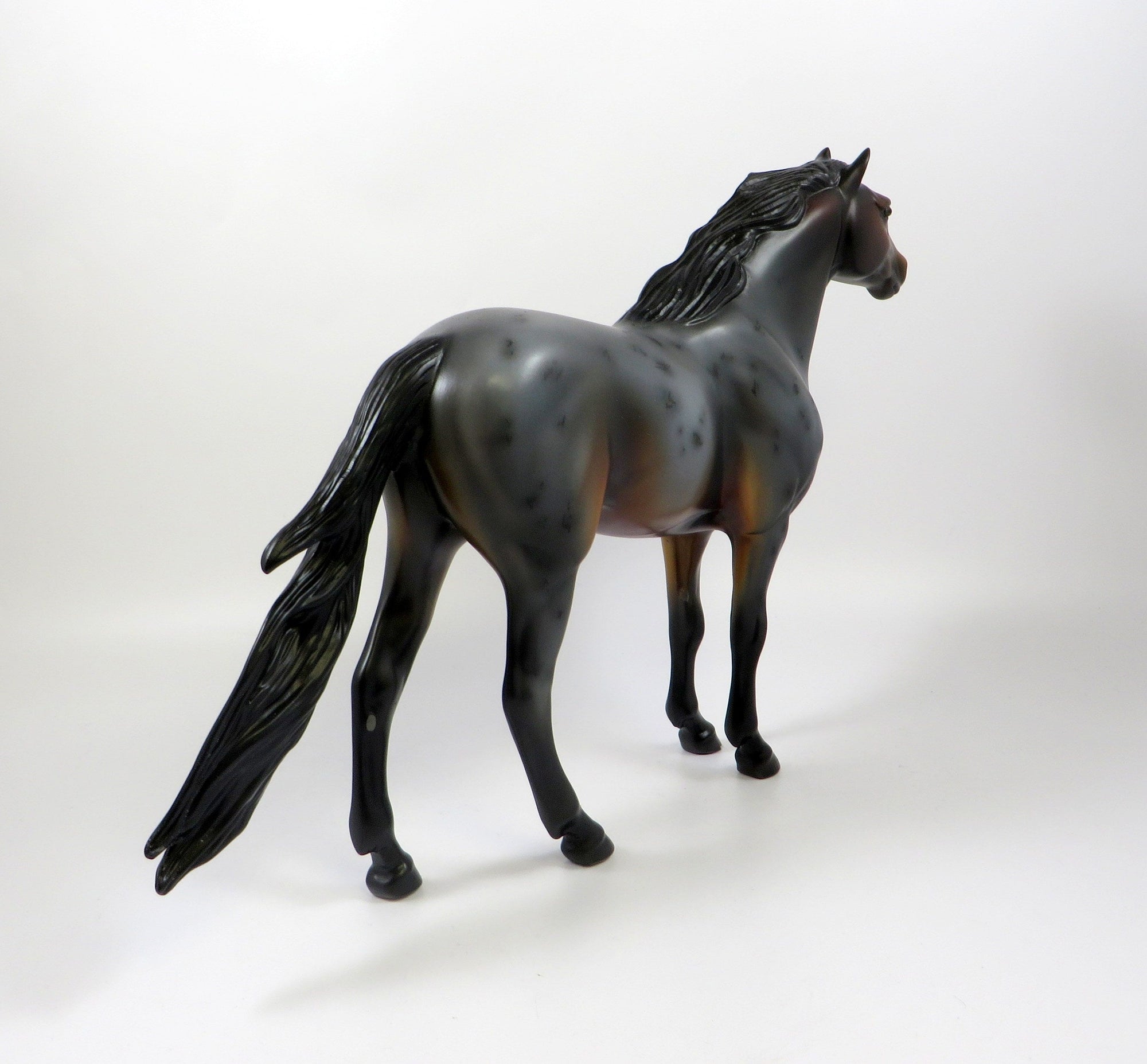 GAIETY-OOAK BAY ROAN SPANISH MUSTANG MODEL HORSE 8/6/19