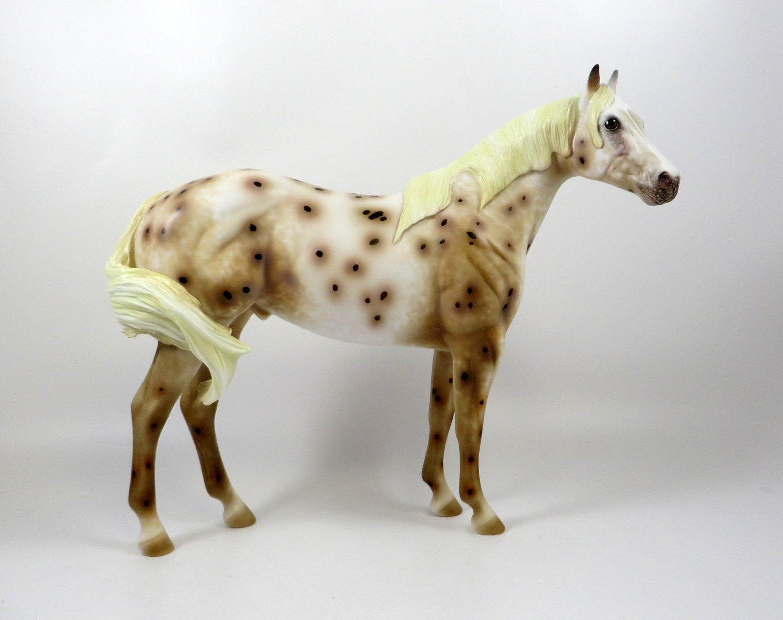 FREEZEE-OOAK CHESTNUT LEOPARD APPALOOSA ISH MODEL HORSE 8/6/19