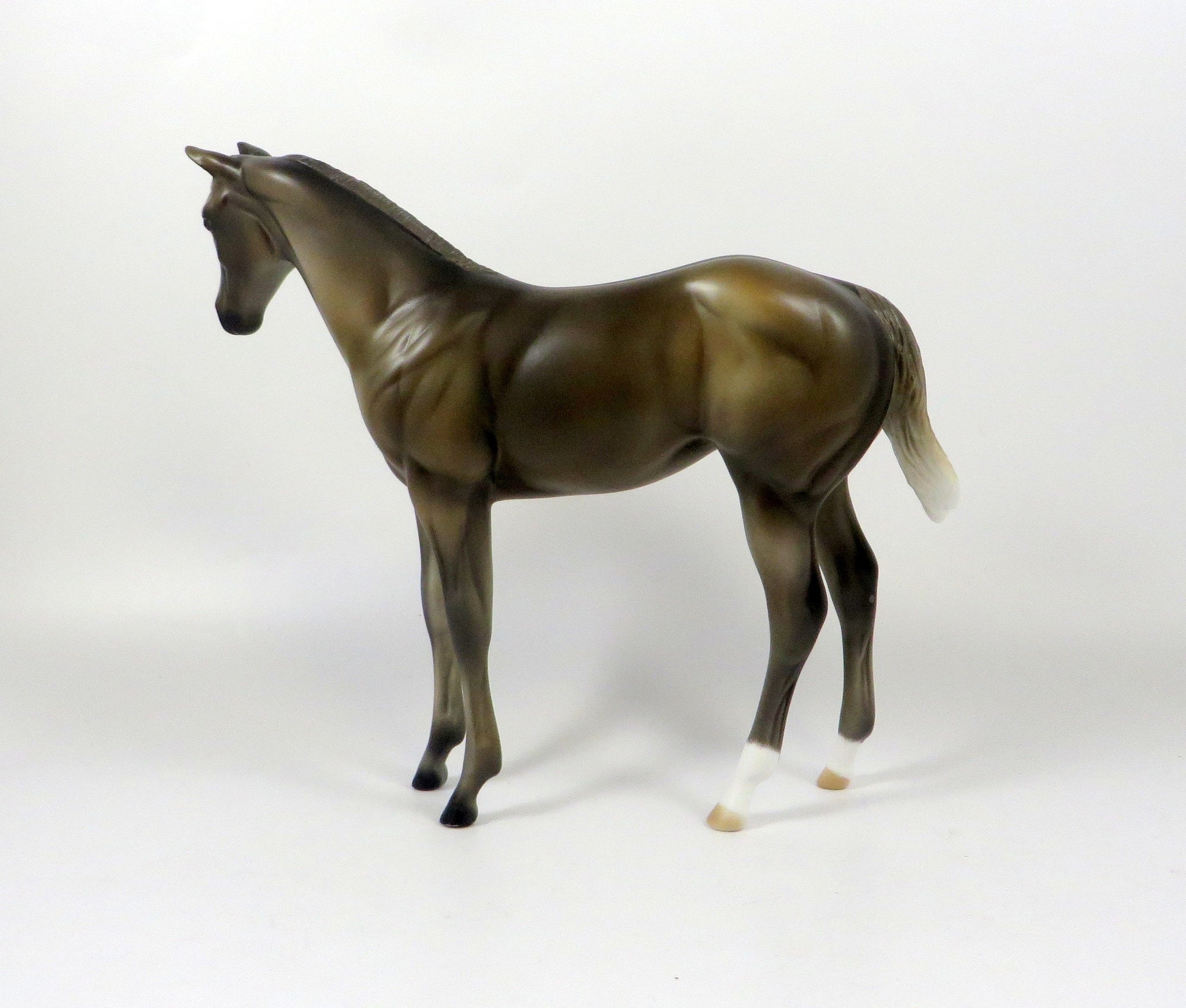 PORTIA-OOAK LIVER CHESTNUT ETCHED WEANLING MODEL HORSE 8/6/19