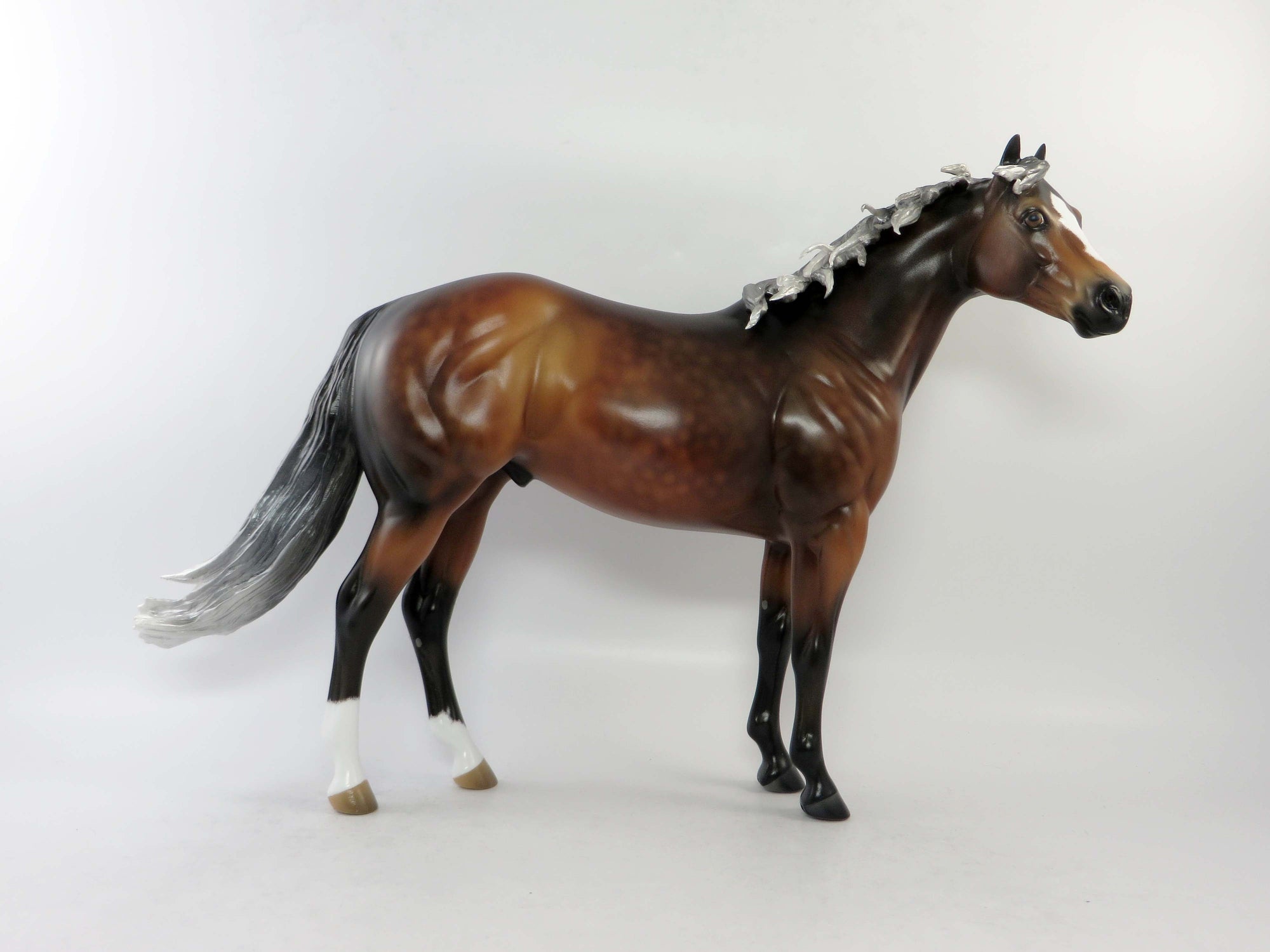 ROGELIO - OOAK DAPPLES SILVER BAY ISH MODEL HORSE EQ 2018