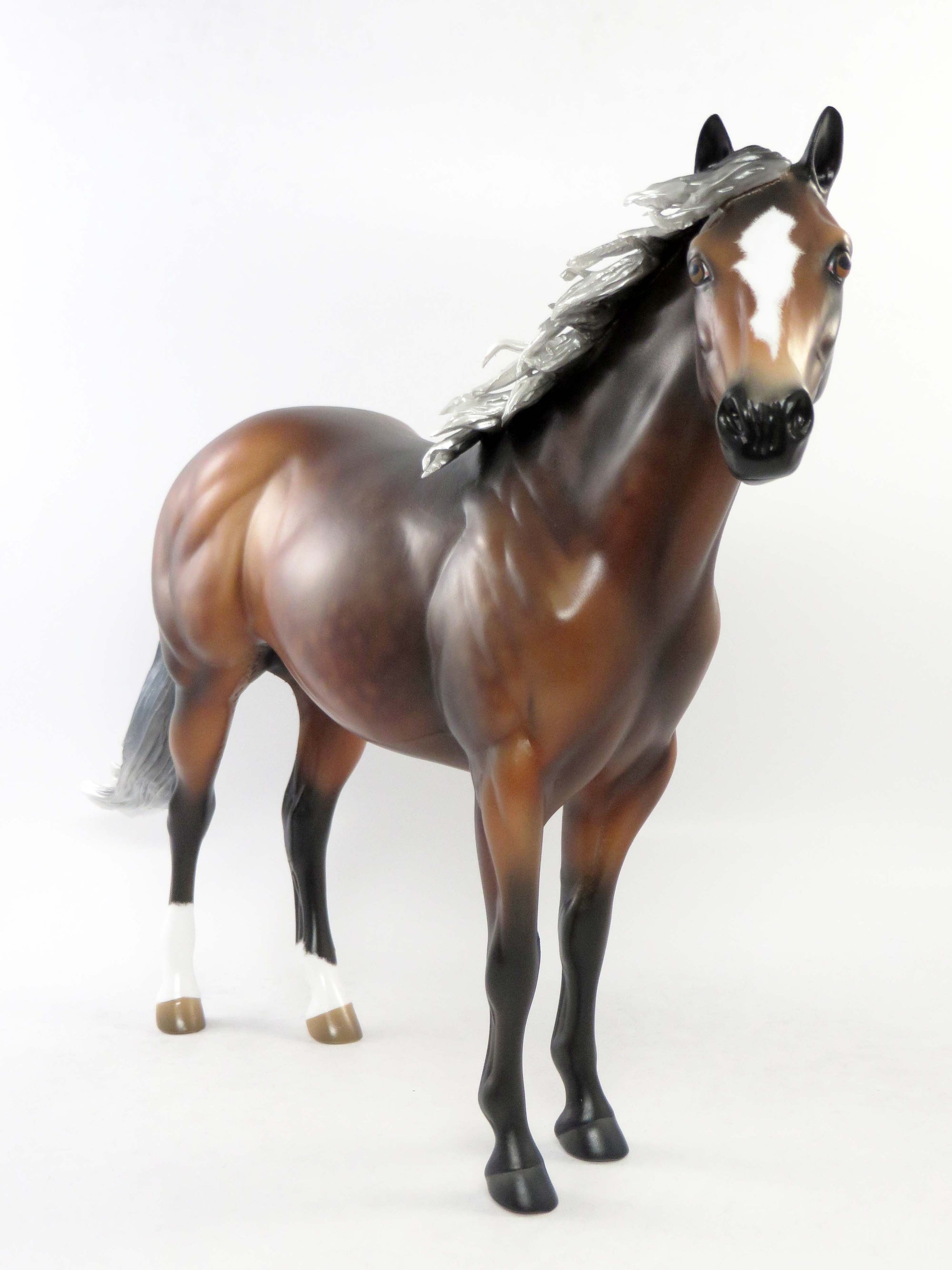 ROGELIO - OOAK DAPPLES SILVER BAY ISH MODEL HORSE EQ 2018