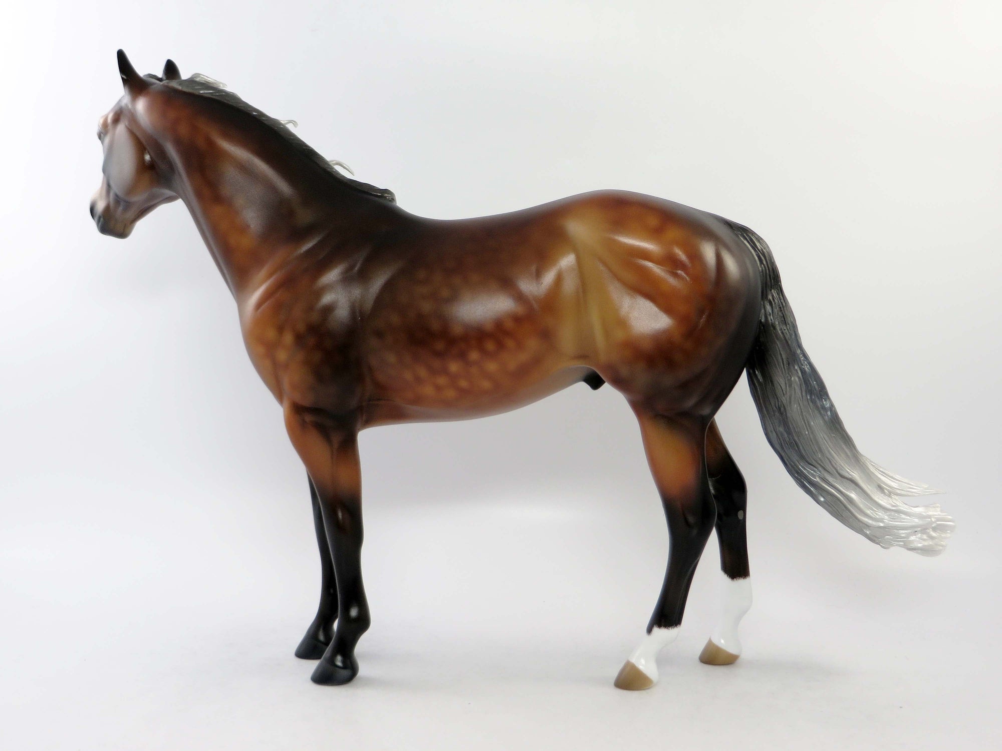 ROGELIO - OOAK DAPPLES SILVER BAY ISH MODEL HORSE EQ 2018