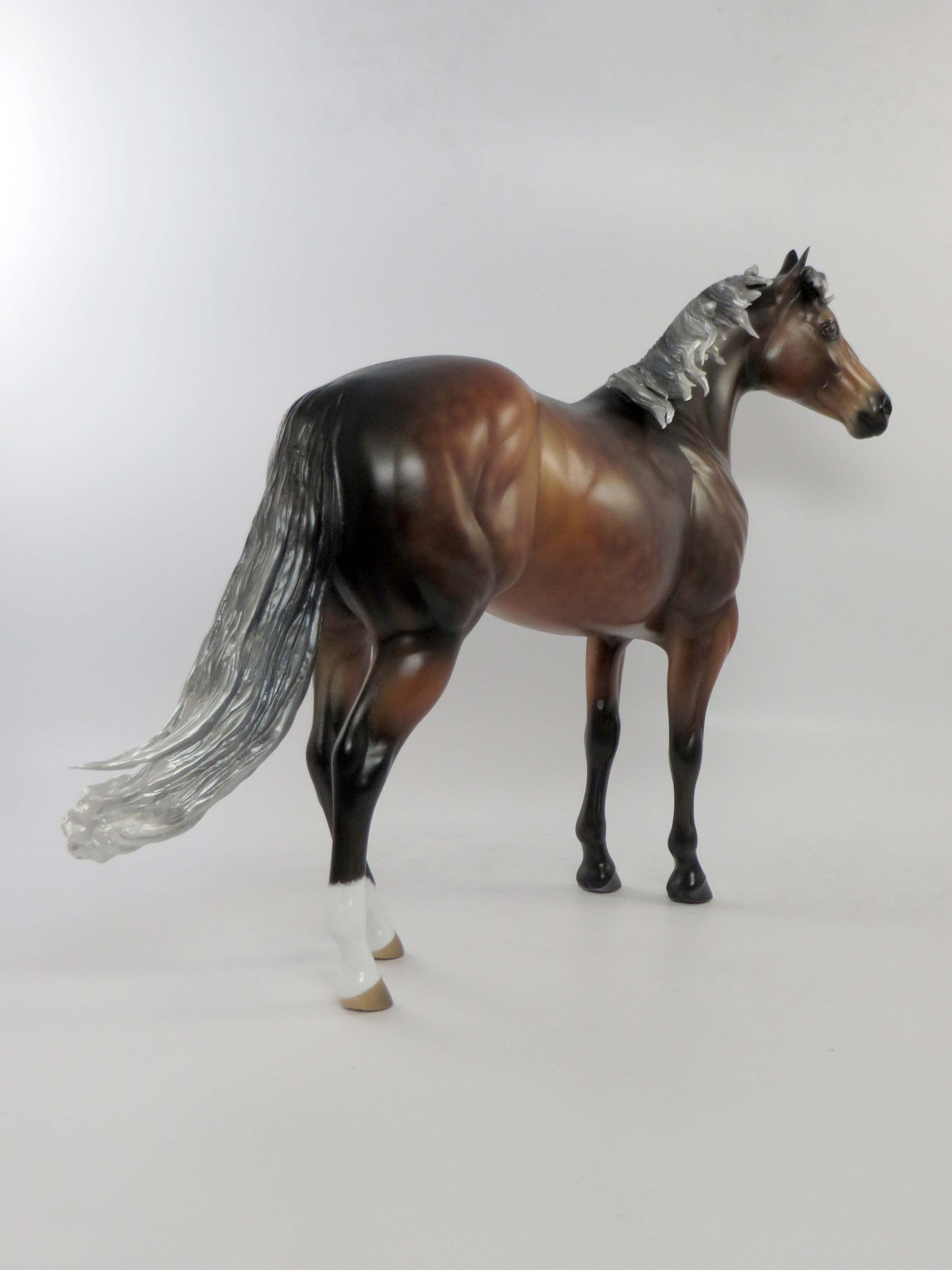 ROGELIO - OOAK DAPPLES SILVER BAY ISH MODEL HORSE EQ 2018