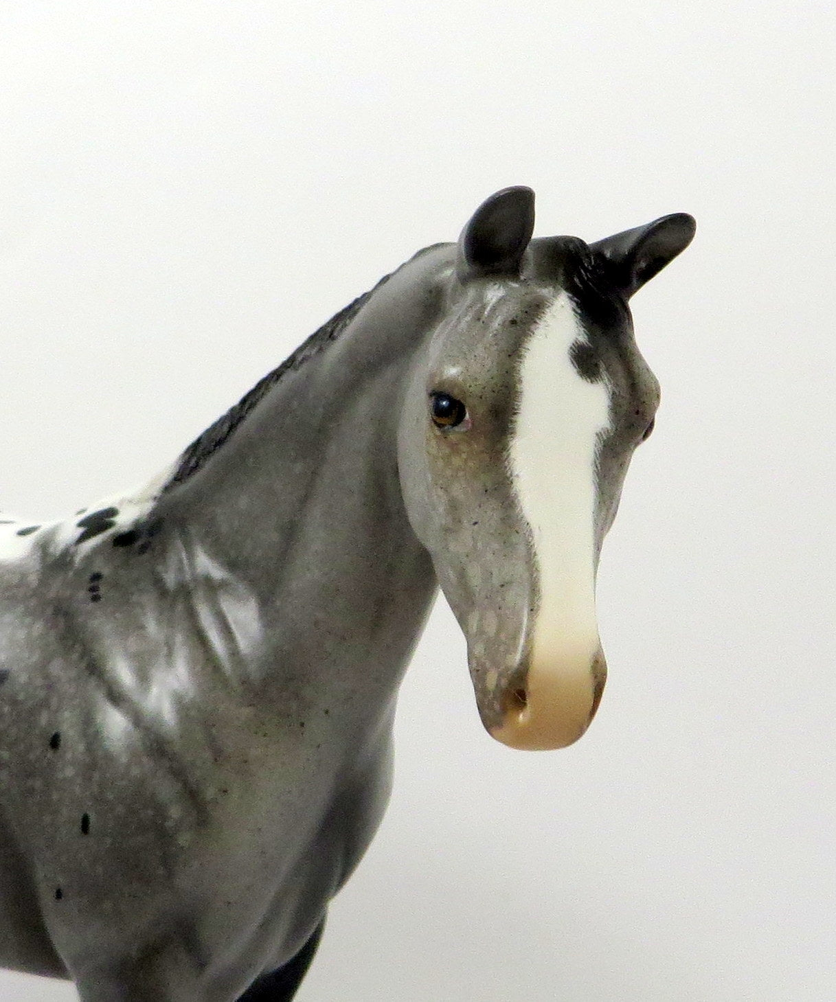 LONG LOST-OOAK GREY APPALOOSA WEANLING MODEL HORSE 8/6/19
