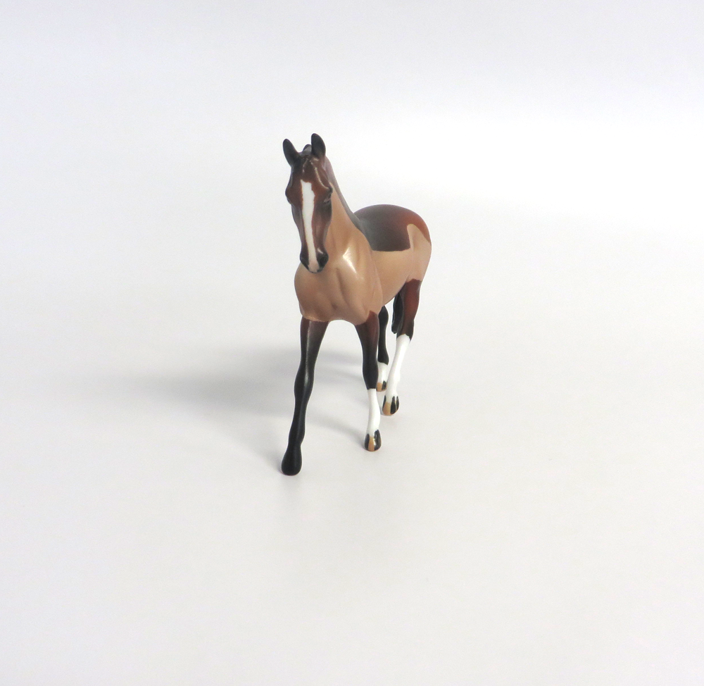 DEPUTY - LE-15 BROWN BODY CLIPPED WARMBLOOD CHIP BY AUDREY DIXON EA19 MW19