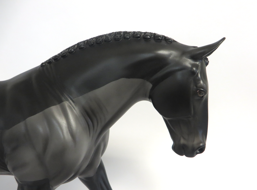 JUPITER - LE-15  BLACK BODY CLIPPED IRISH DRAFT BY AUDREY DIXON EA19 MW19