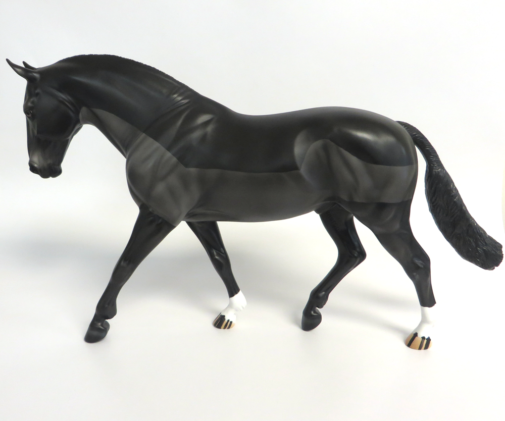 JUPITER - LE-15  BLACK BODY CLIPPED IRISH DRAFT BY AUDREY DIXON EA19 MW19