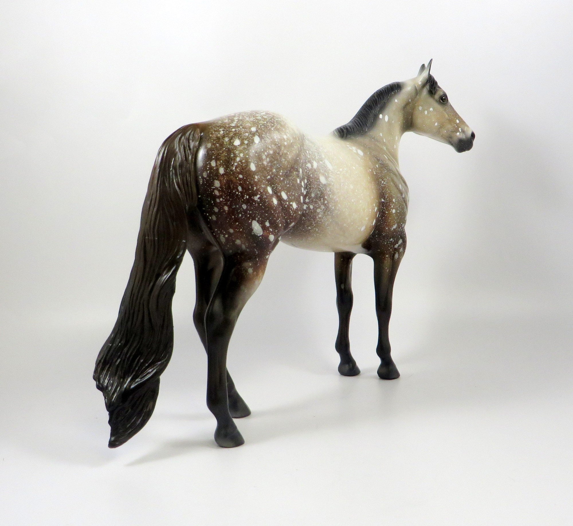 TELL ME A FABLE-OOAK CHESTNUT APPALOOSA ISH MODEL HORSE 8/6/19