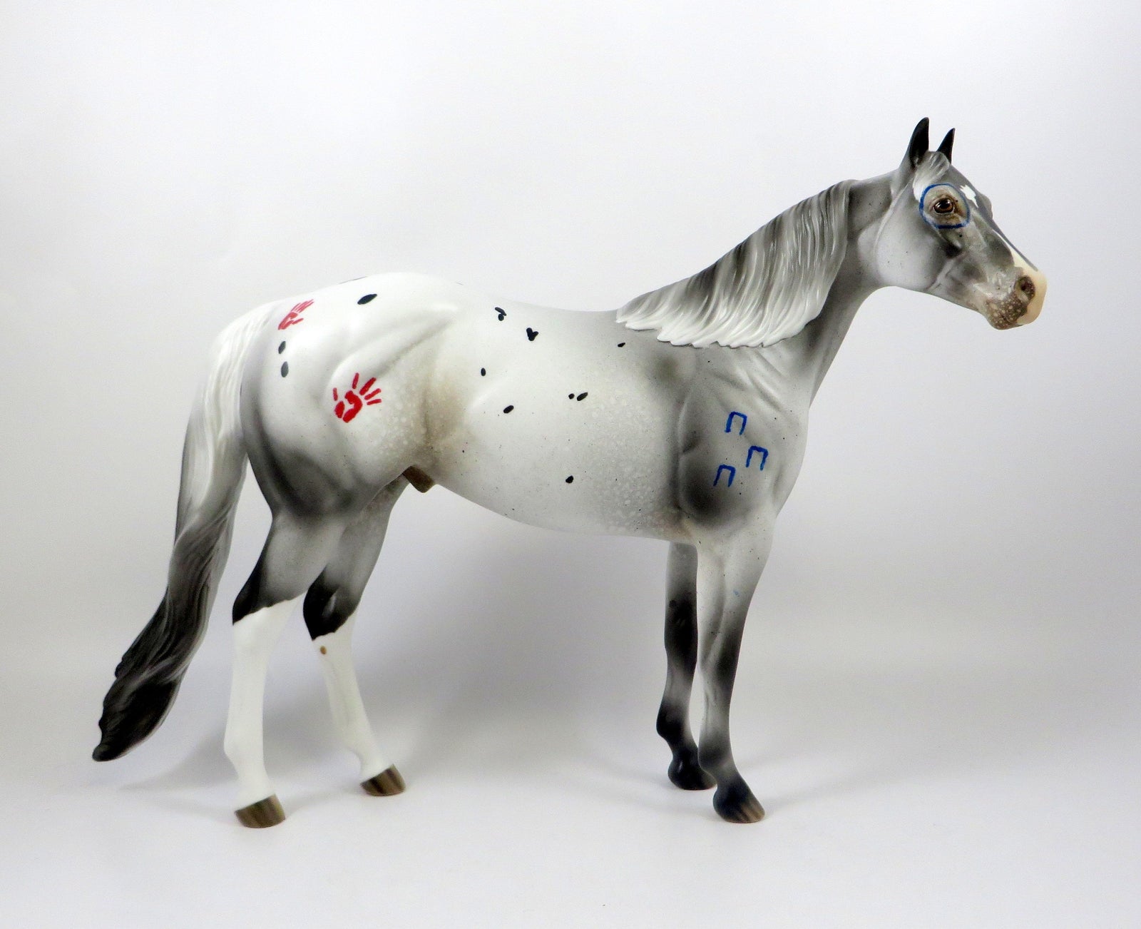 QUANAH-OOAK GREY APPALOOSA DECORATOR ISH MODEL HORSE 8/6/19