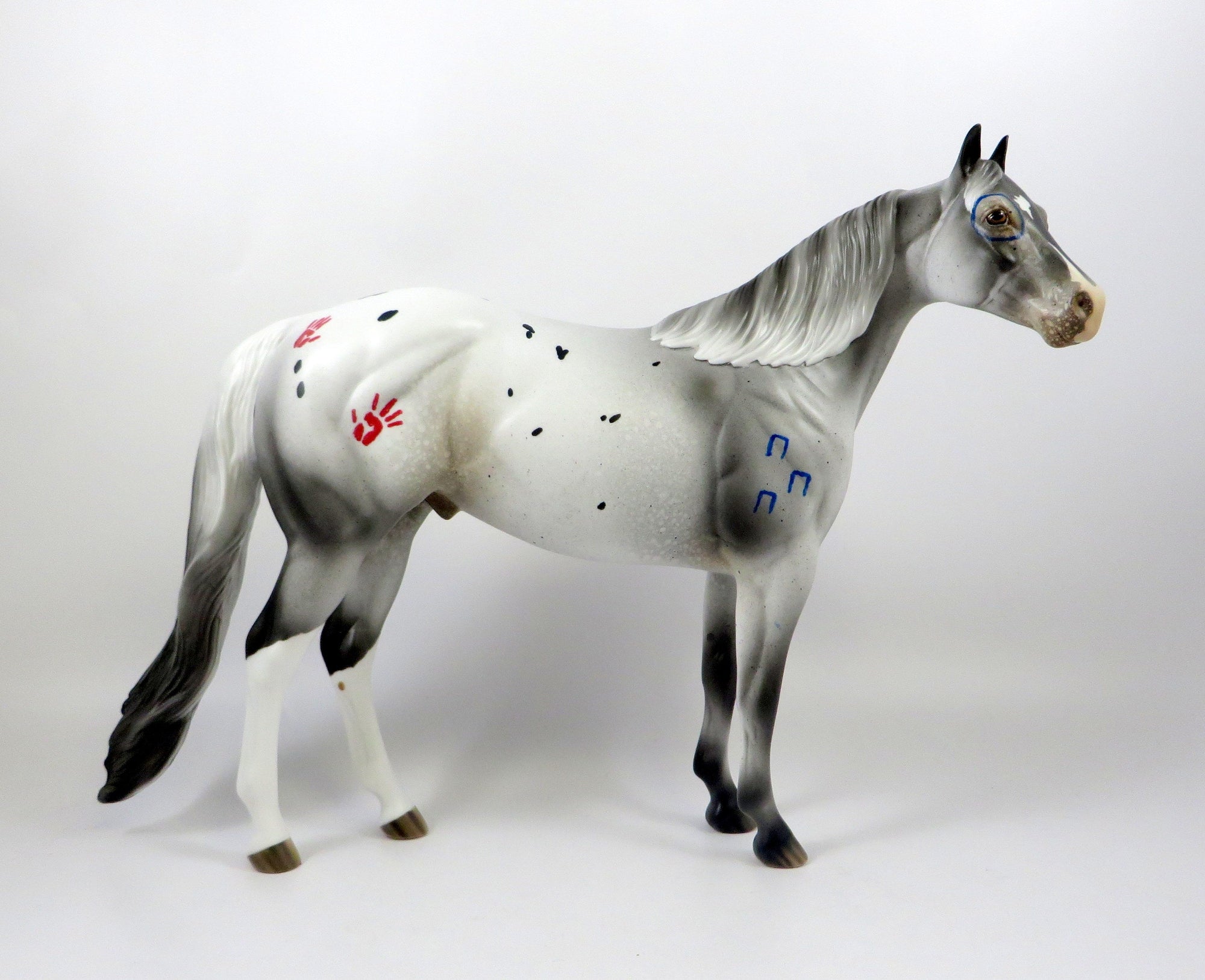 QUANAH-OOAK GREY APPALOOSA DECORATOR ISH MODEL HORSE 8/6/19