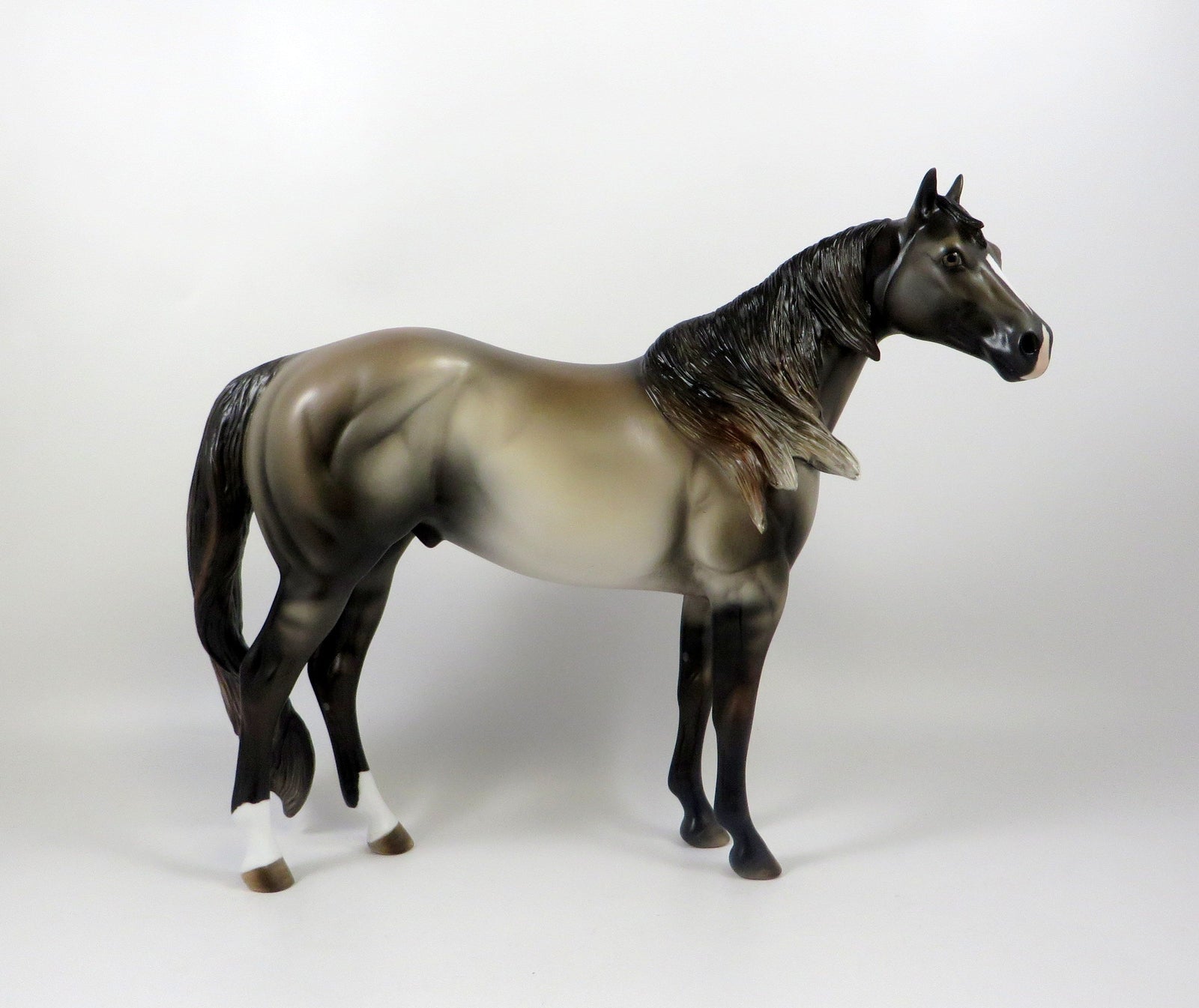 DELTA-OOAK GRULLA ISH MODEL HORSE 8/6/19