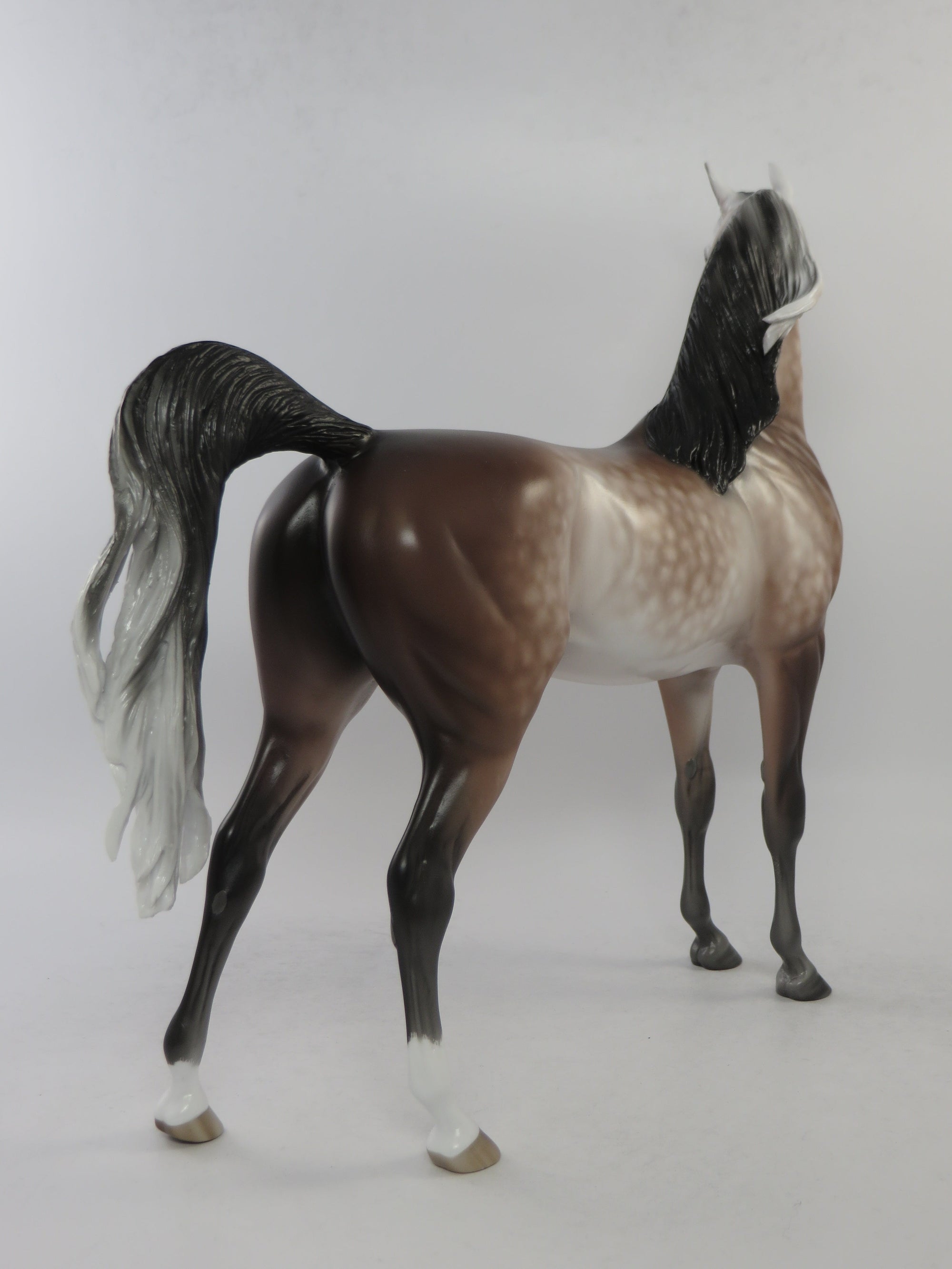 WILLARD - OOAK DARK ROSE GREY ARABIAN MODEL HORSE BY SHERYL LEISURE EQ 2018