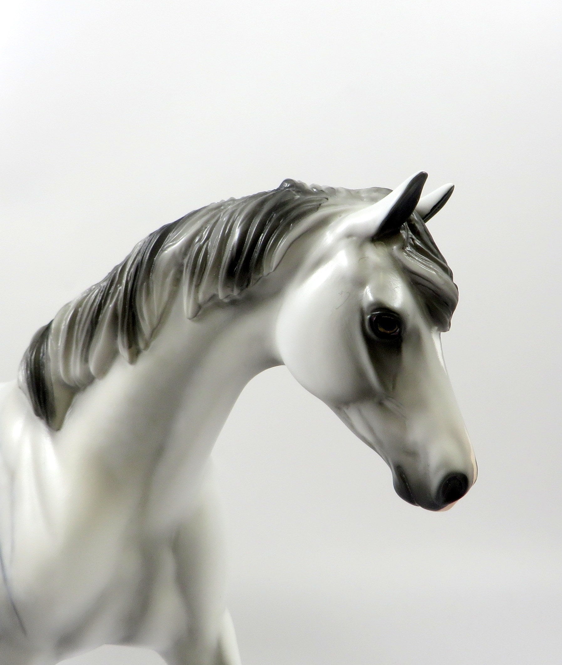 KIAWA-OOAK STAR DAPPLE GREY PONY MODEL HORSE 8/6/19