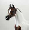 GALOT-OOAK BAY ARABIAN PAINT MODEL HORSE EQ 19