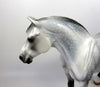 PEBBLE BEACH-OOAK STAR DAPPLE GREY HEAVY DRAFT MARE MODEL HORSE 8/14/19