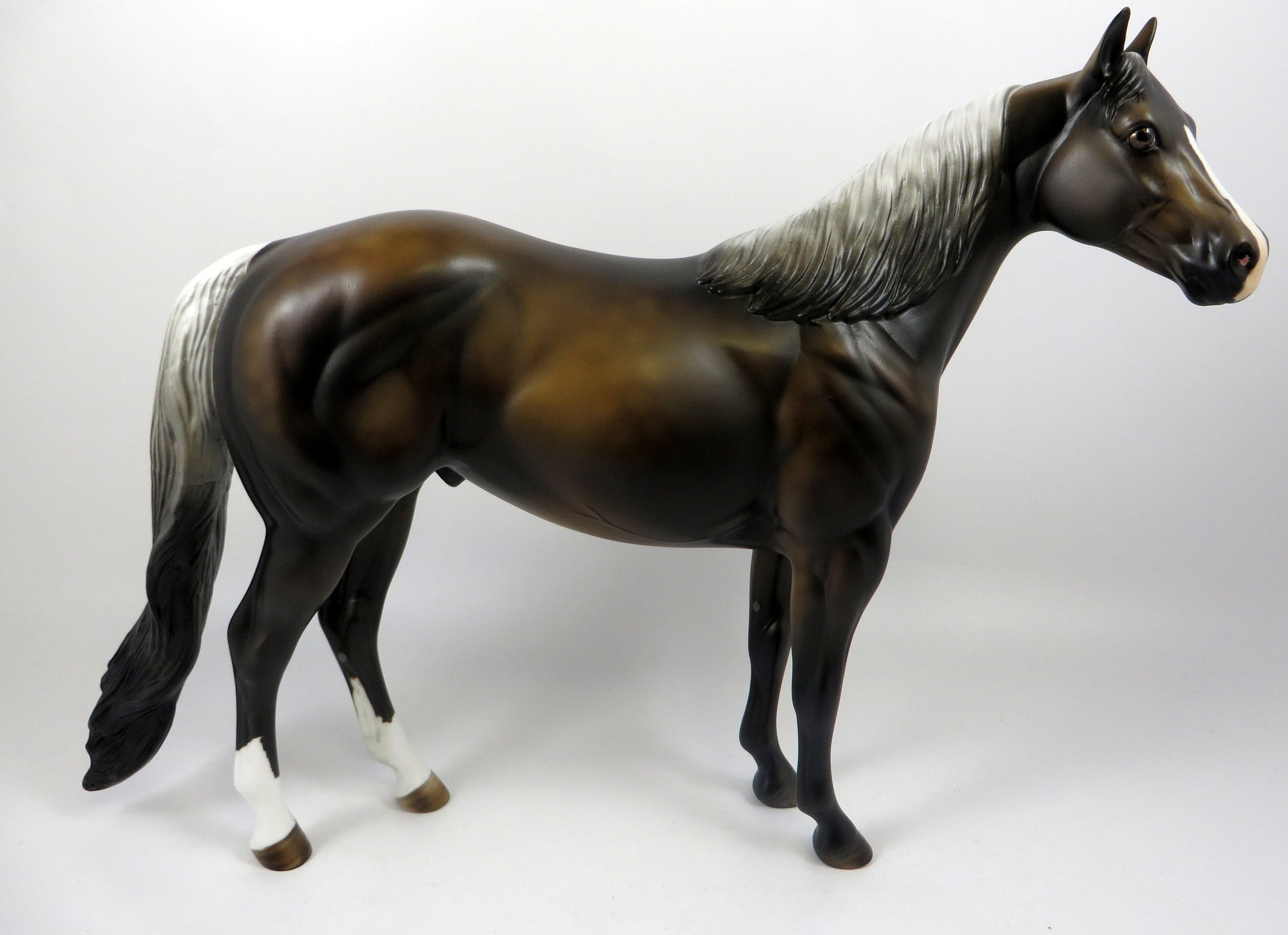 ROAD TRIP-OOAK CHOCOLATE ISH MODEL HORSE BY MISSY FOX 8/14/19