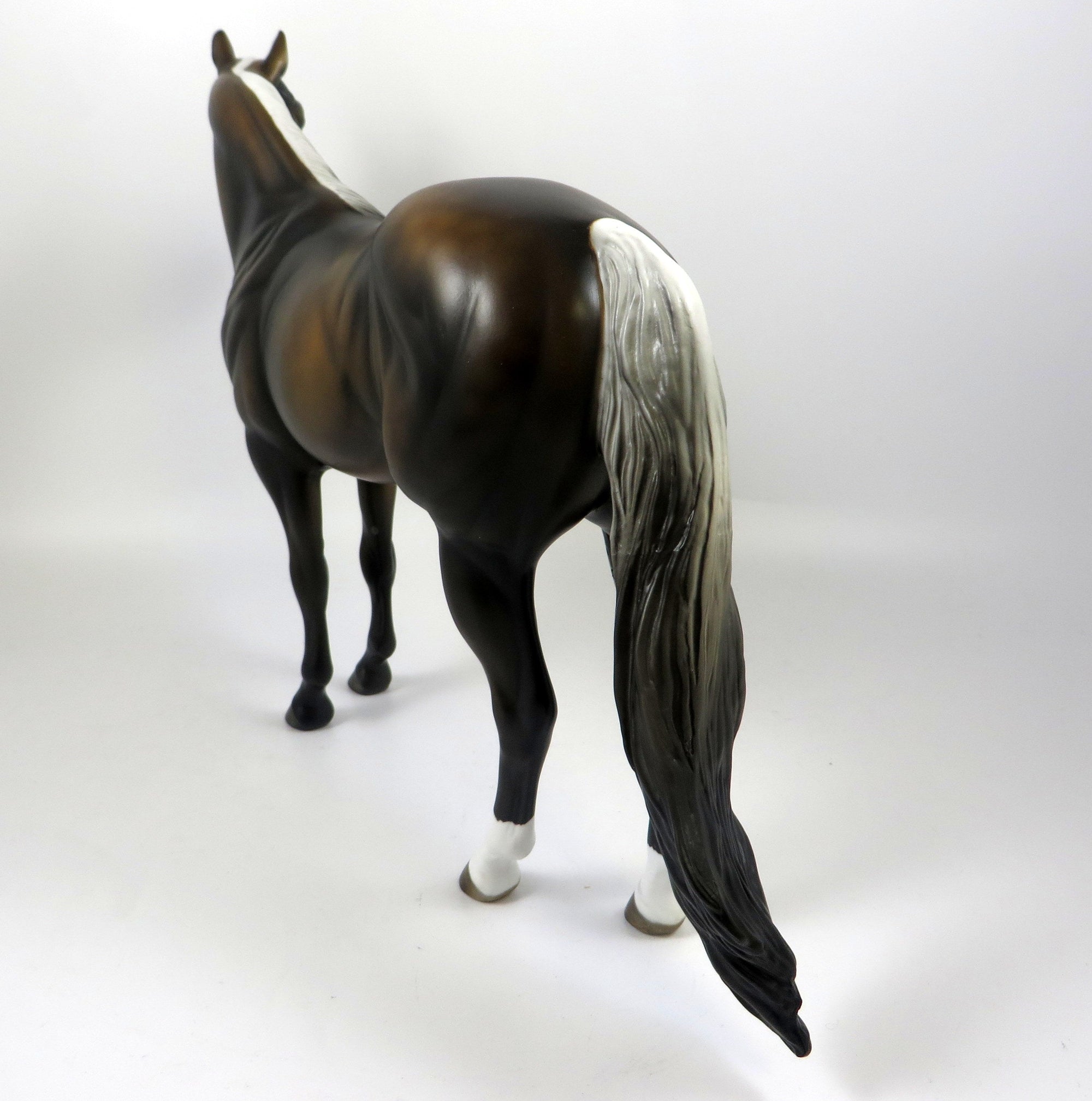 ROAD TRIP-OOAK CHOCOLATE ISH MODEL HORSE BY MISSY FOX 8/14/19