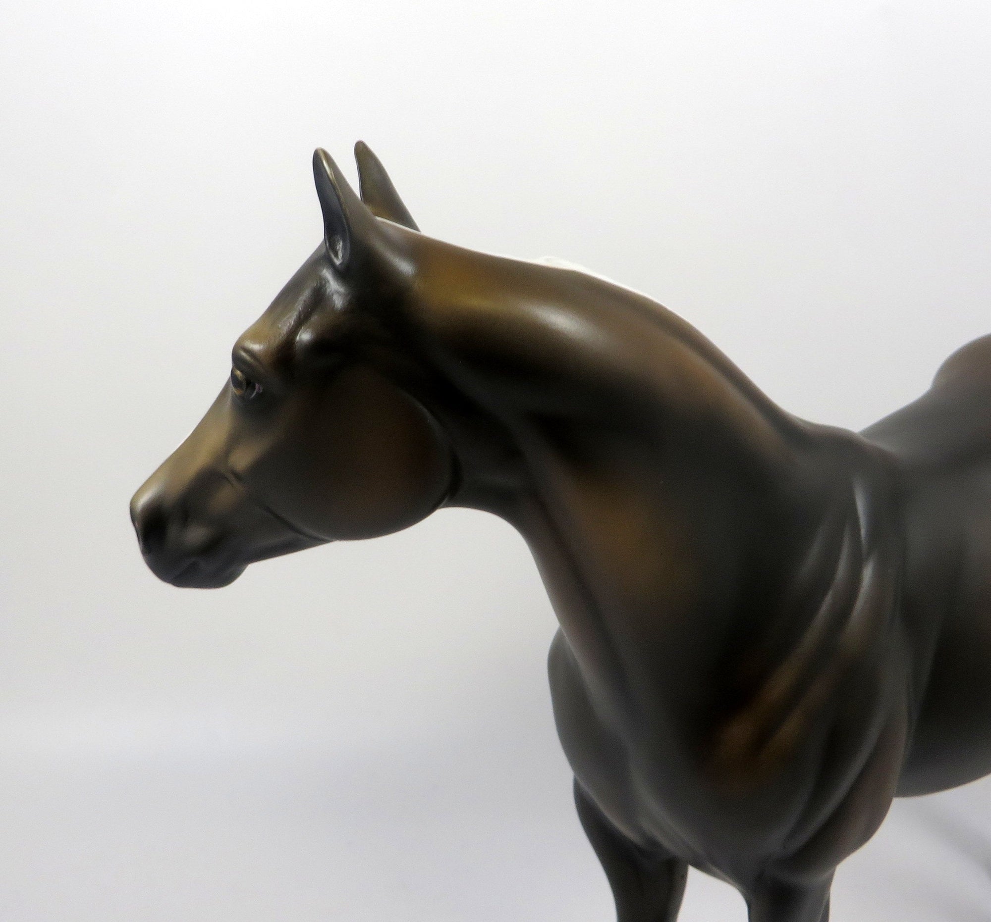 ROAD TRIP-OOAK CHOCOLATE ISH MODEL HORSE BY MISSY FOX 8/14/19