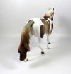 FRISBIE-OOAK CHESTNUT PINTO PONY MODEL HORSE 8/14/19