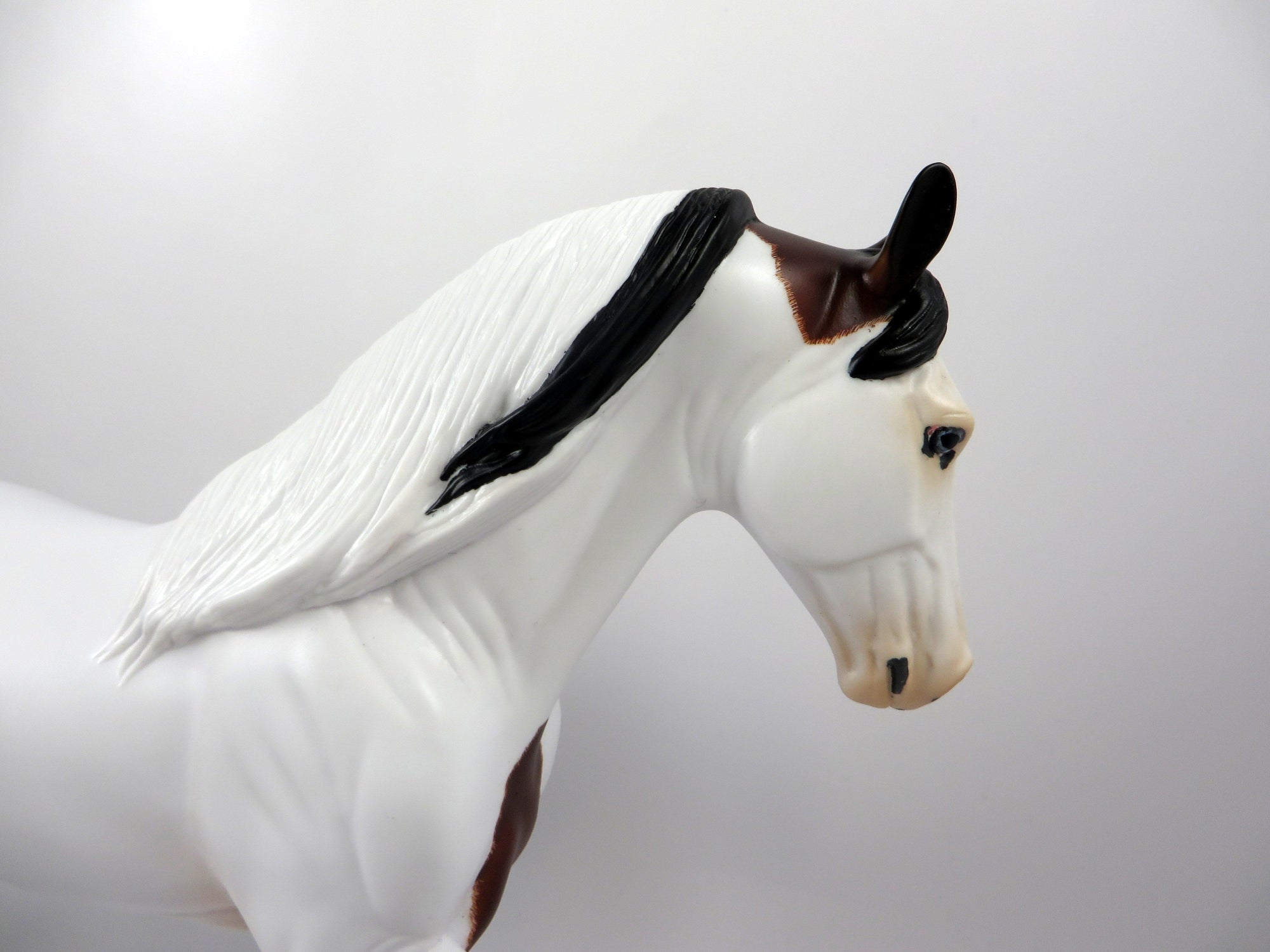 CANOE CANOE-OOAK ETCHED CHESTNUT PINTO TENNESSEE WALKER MODEL HORSE 8/14/19