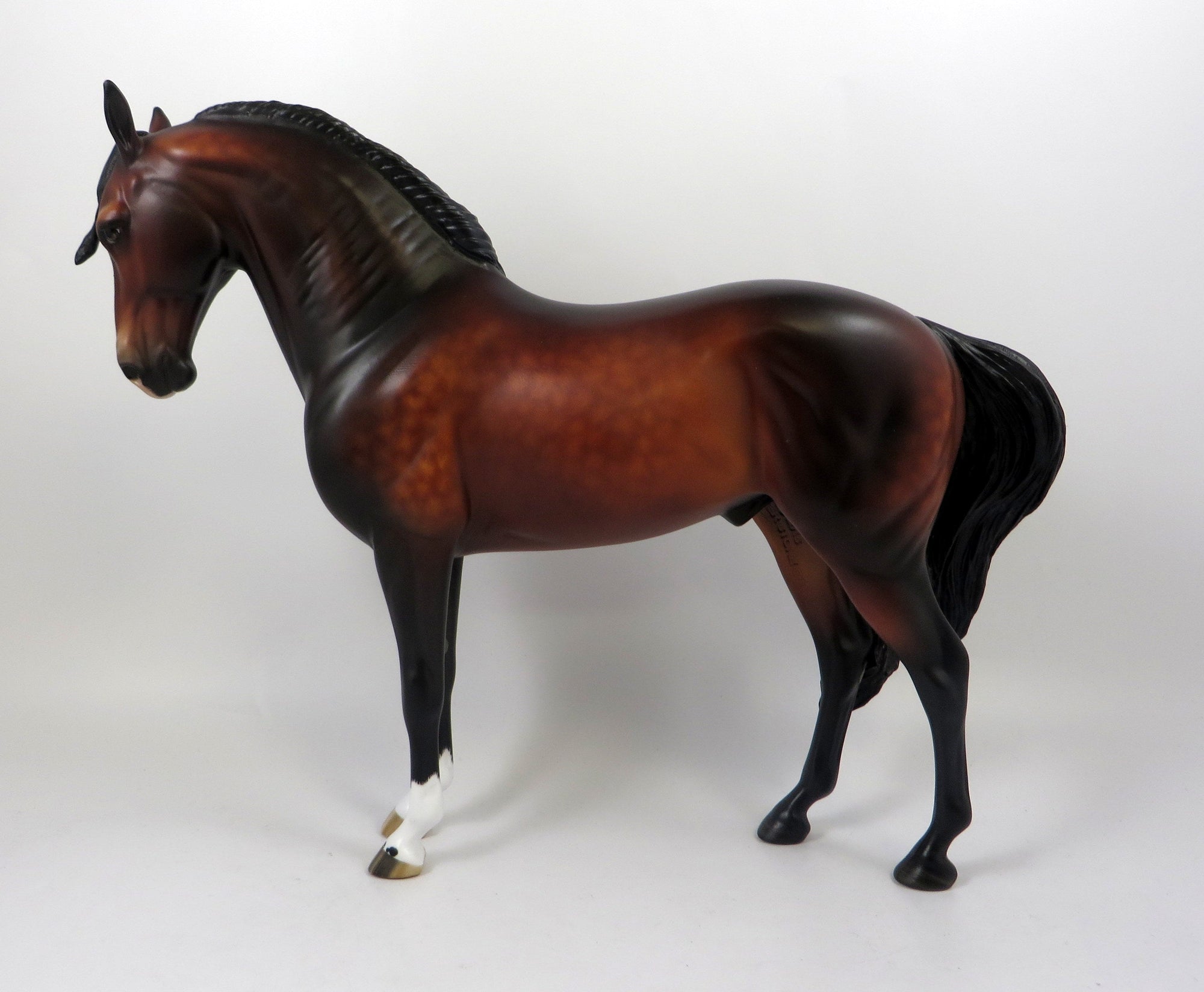 AMEDEO-OOAK DAPPLE BAY ANDALUSIAN MODEL HORSE BY SHERYL LEISURE 8/15/19