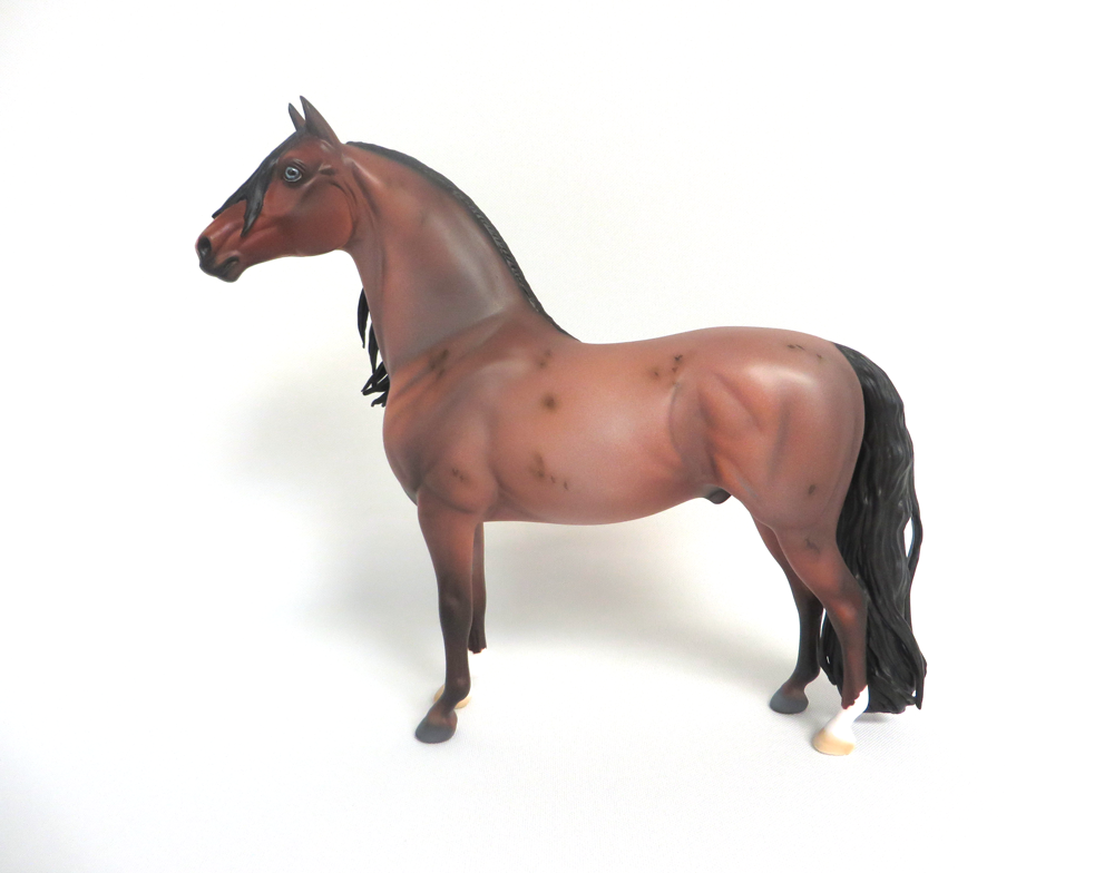 RED CHENILLE- LE-5 RED ROAN MORGAN BY JULIE KEIM 3-20-19