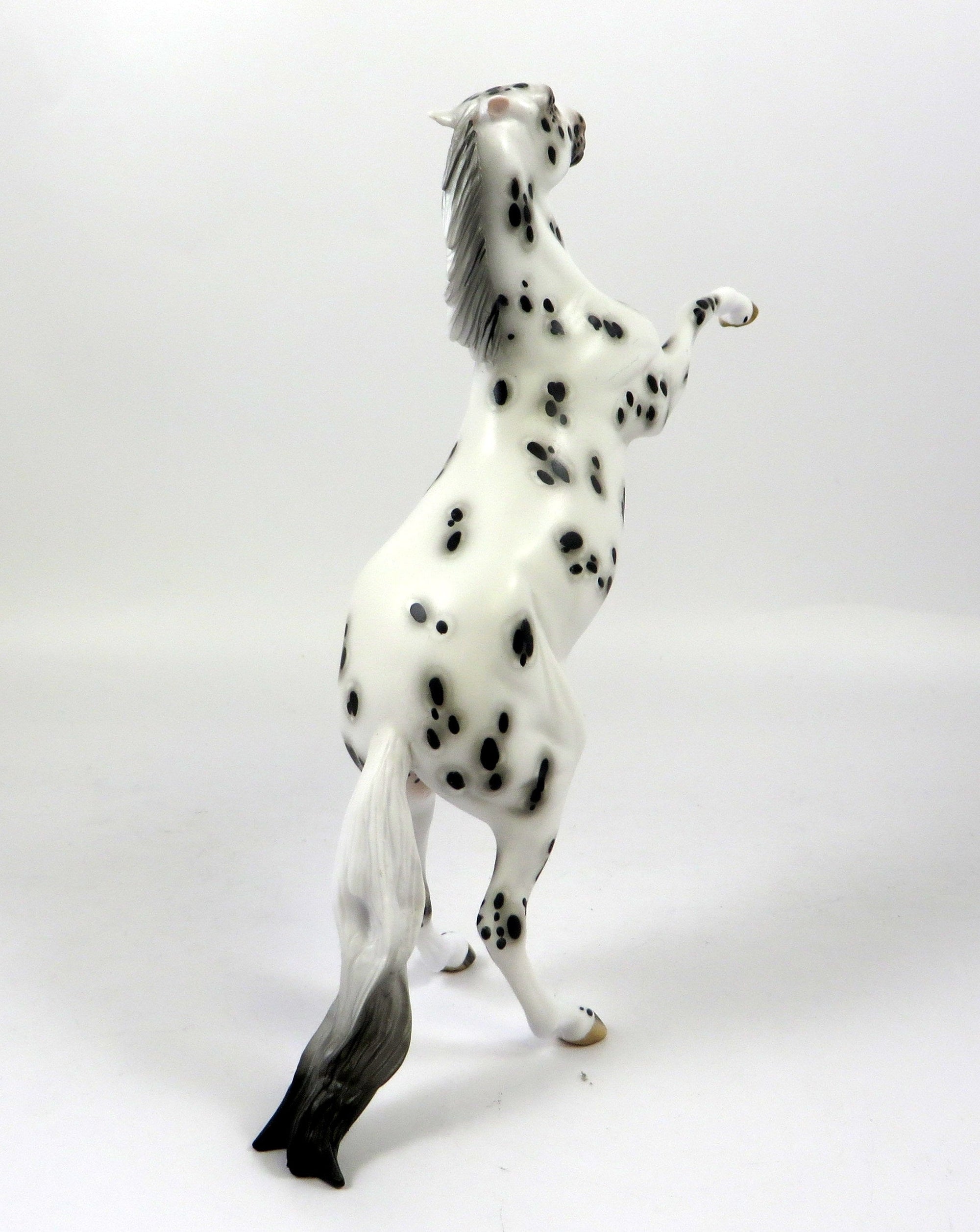 WAYNE-OOAK LOUD APPALOOSA REARING PEBBLES MODEL HORSE BY SHERYL LEISURE 9/6/19
