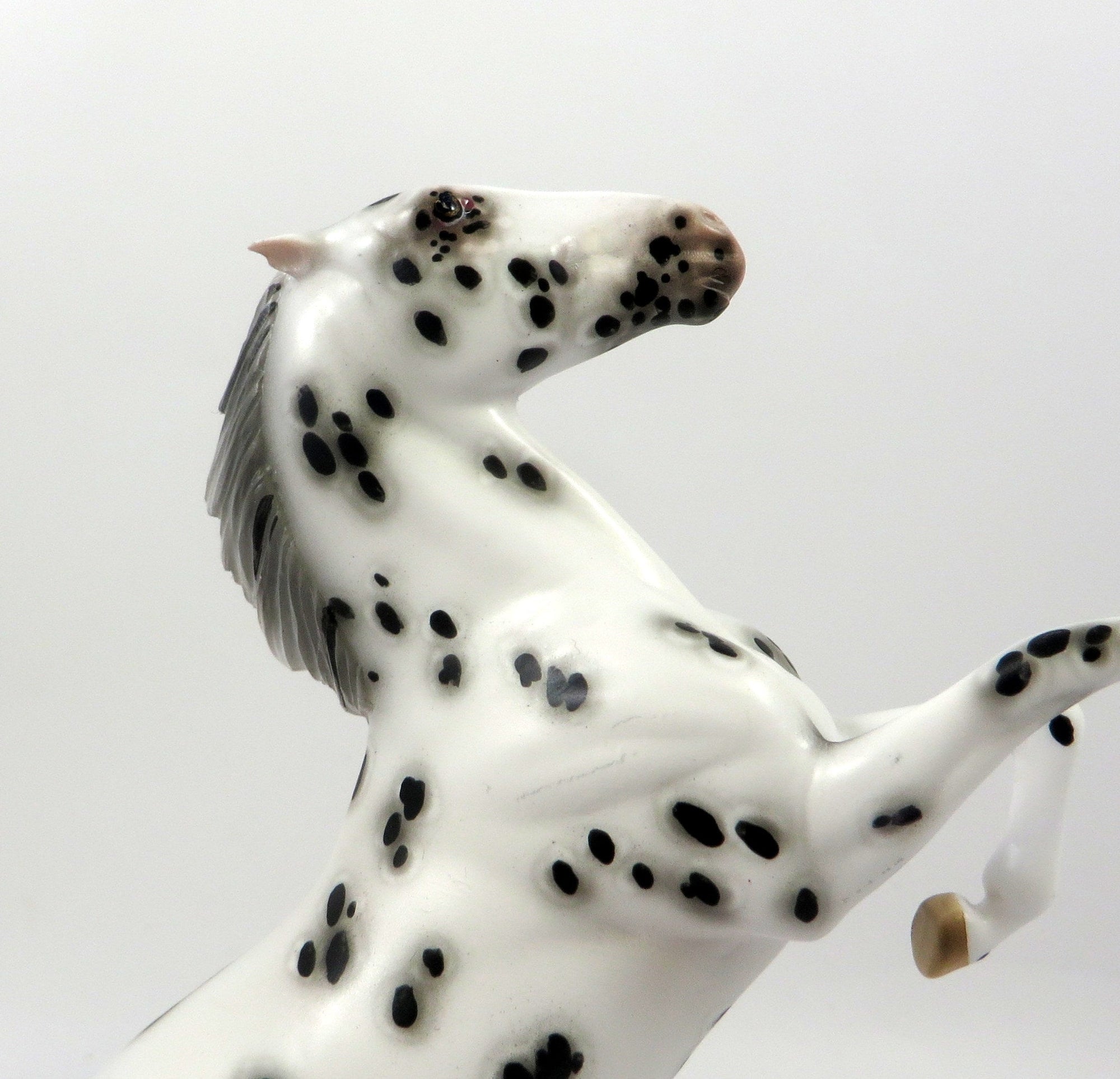 WAYNE-OOAK LOUD APPALOOSA REARING PEBBLES MODEL HORSE BY SHERYL LEISURE 9/6/19