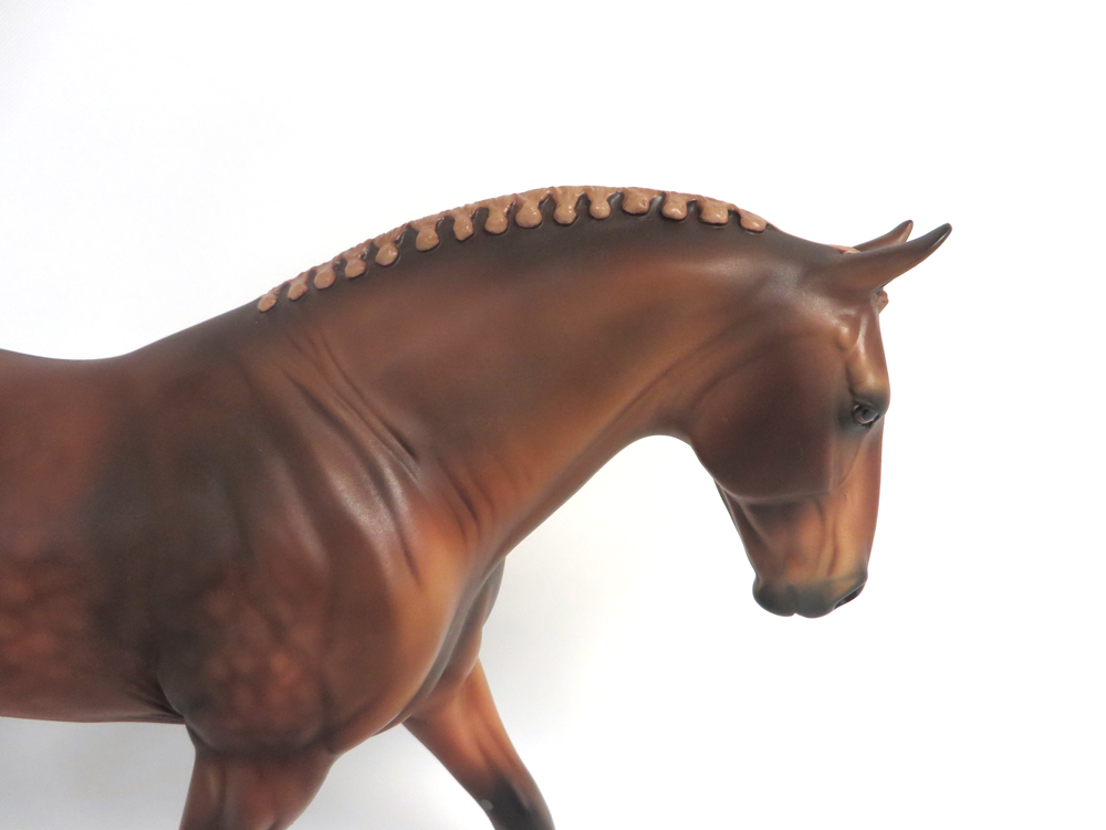 RIVER DANCE-OOAK DAPPLE CHESTNUT MODEL HORSE BY AUDREY DIXON 3/22/19