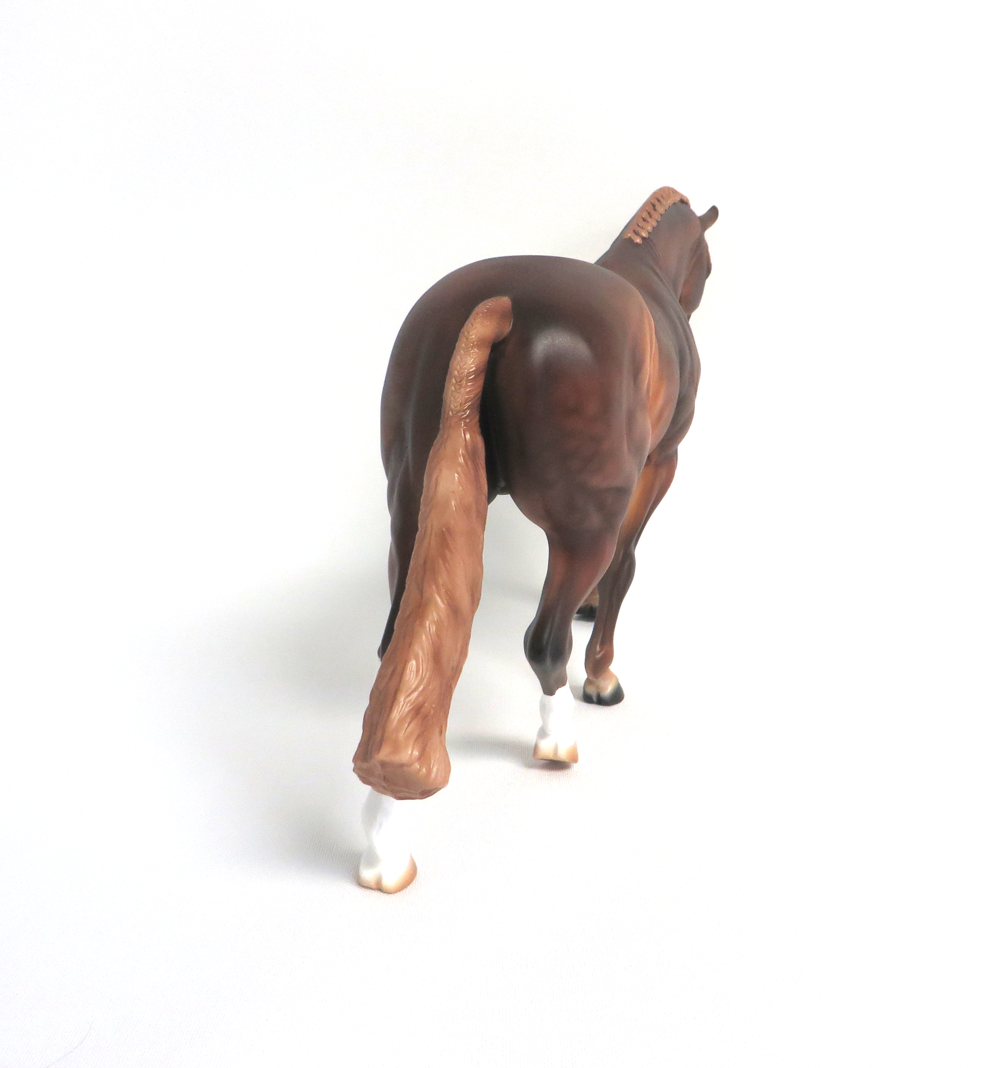 RIVER DANCE-OOAK DAPPLE CHESTNUT MODEL HORSE BY AUDREY DIXON 3/22/19