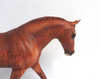 IVANWOOD-OOAK DAPPLE RED CHESTNUT IRISH DRAFT MODEL HORSE BY AUDREY DIXON 3/22/19