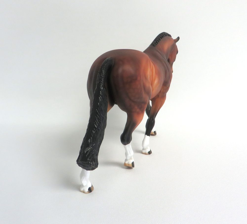 EDENROE-OOAK DAPPLE GOLDEN BAY IRISH DRAFT MODEL HORSE BY AUDREY DIXON 3/22/19