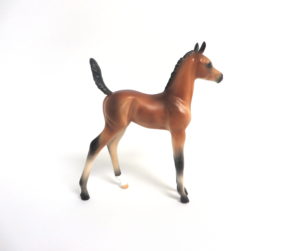 APPLAUSE PLEASE-OOAK BAY ARABIAN FOAL MODEL HORSE BY AUDREY DIXON 3/22/19